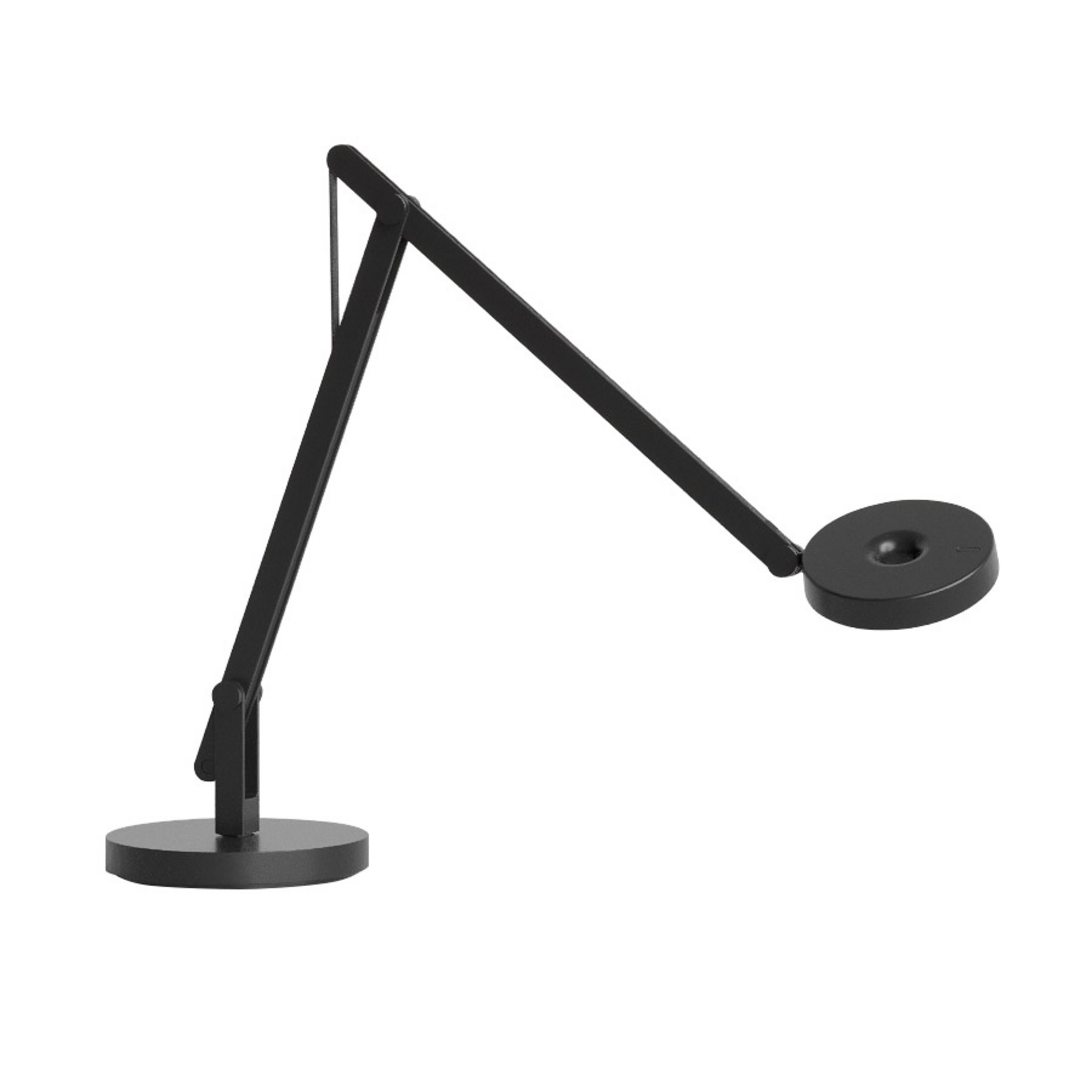 String T1 Mini Lampe de Table DTW Matt Black/Black - Rotaliana