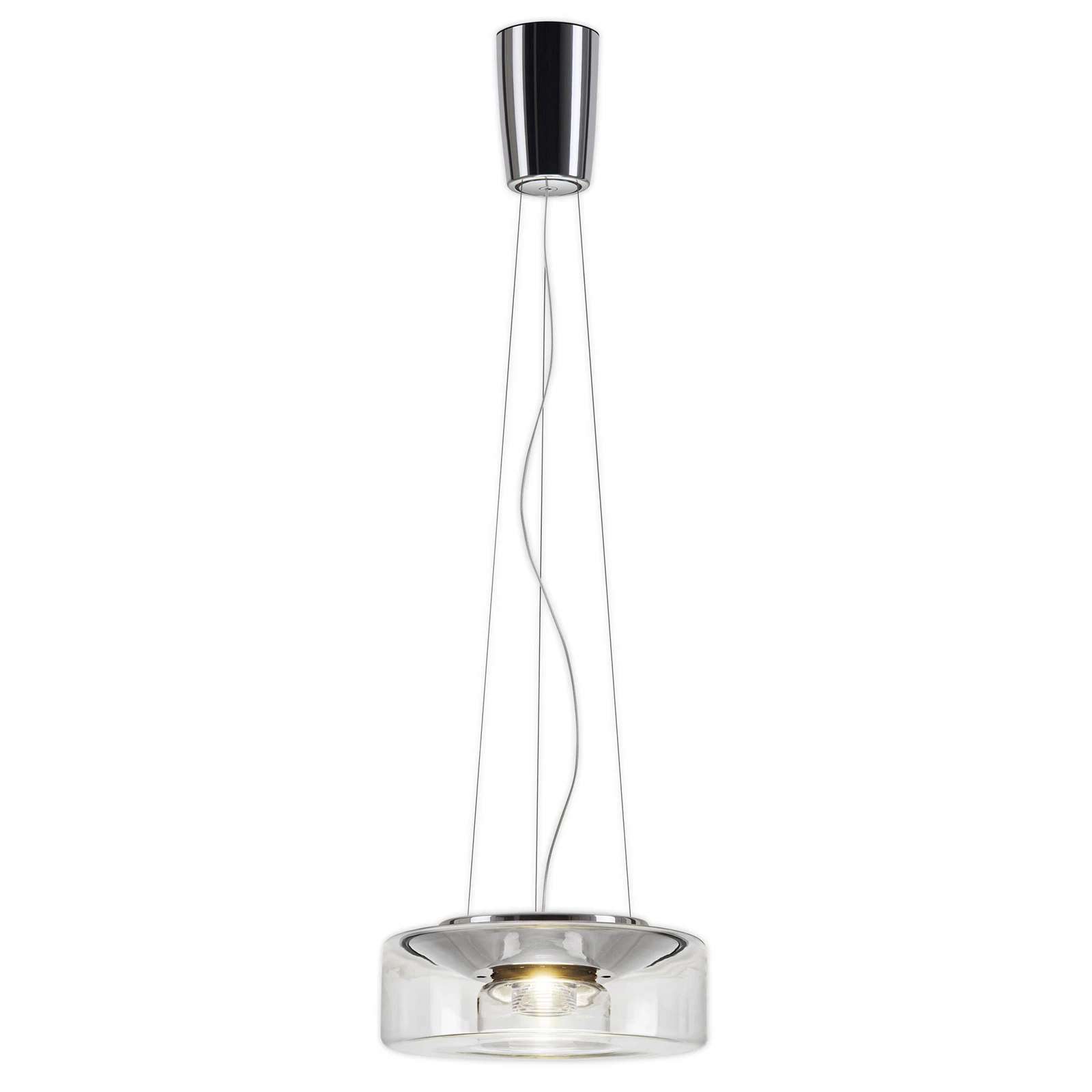 serien.lighting Curling M függőlámpa 927 Triac, átlátszó