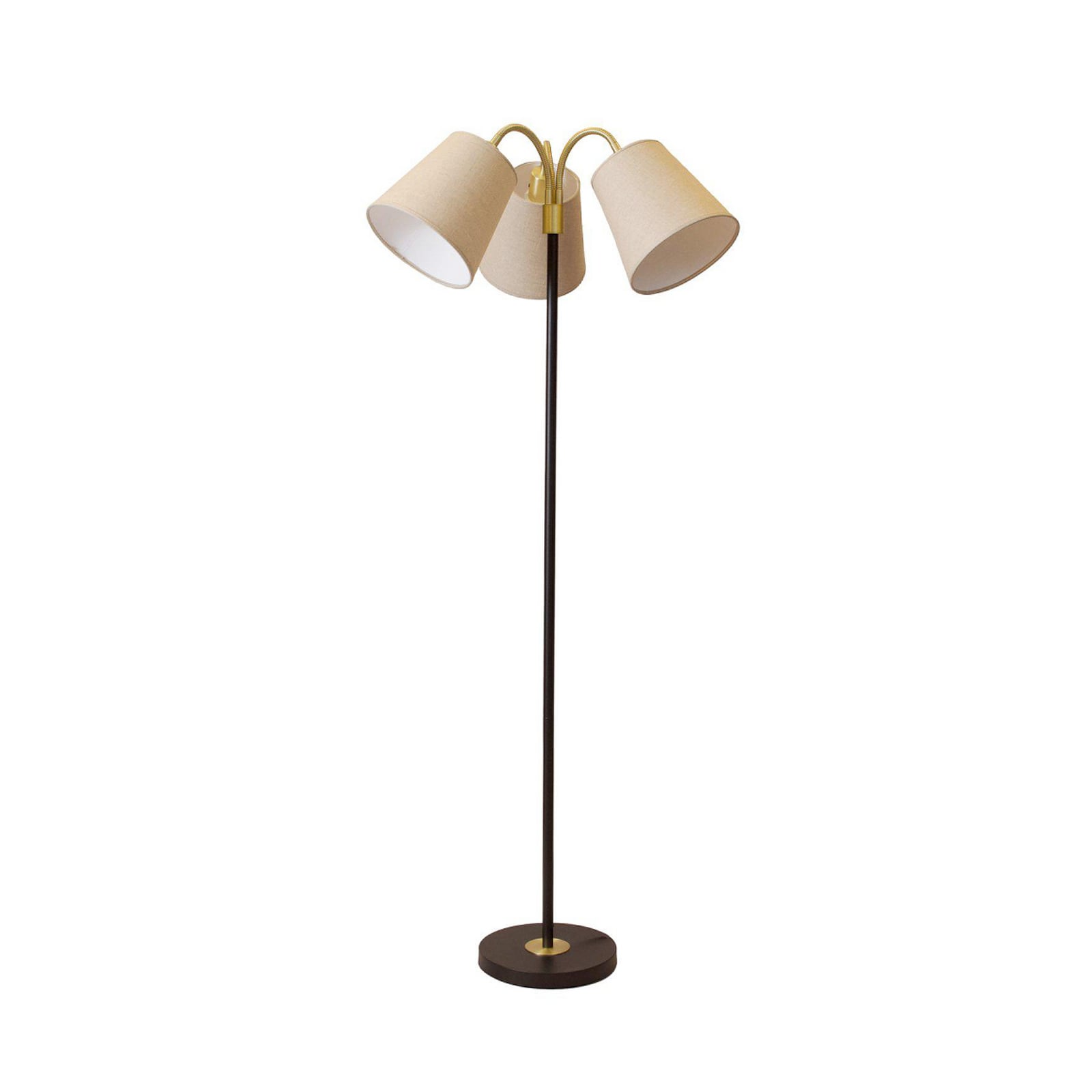 Lampadar Amy, negru/bej, cu 3 becuri, înălțime 150 cm, E27