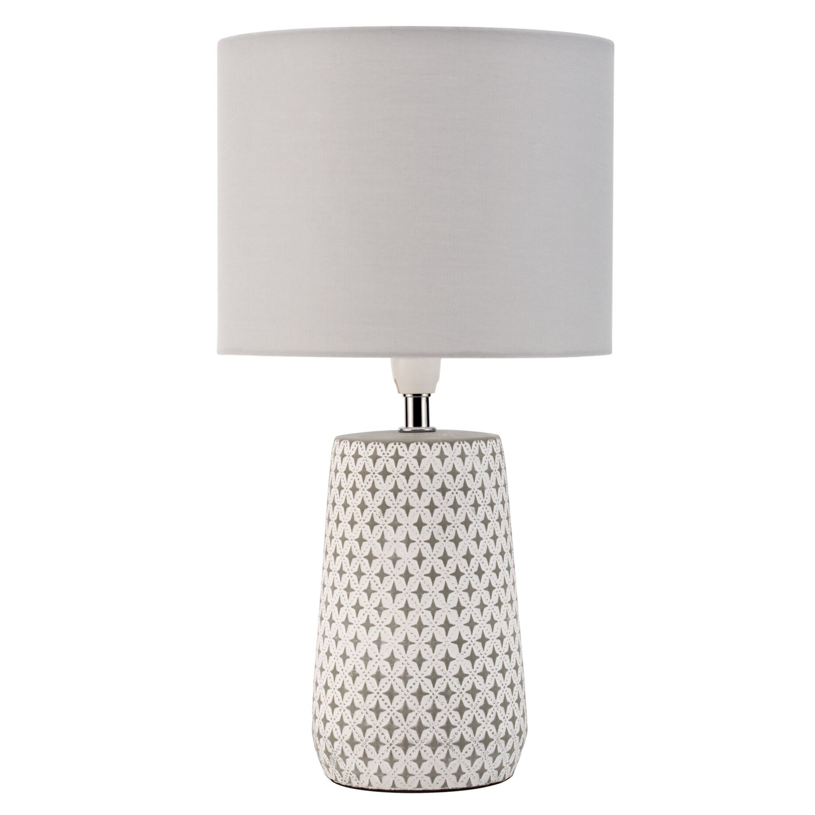 Pauleen Pretty Purity table lamp, concrete base Lights.co.uk