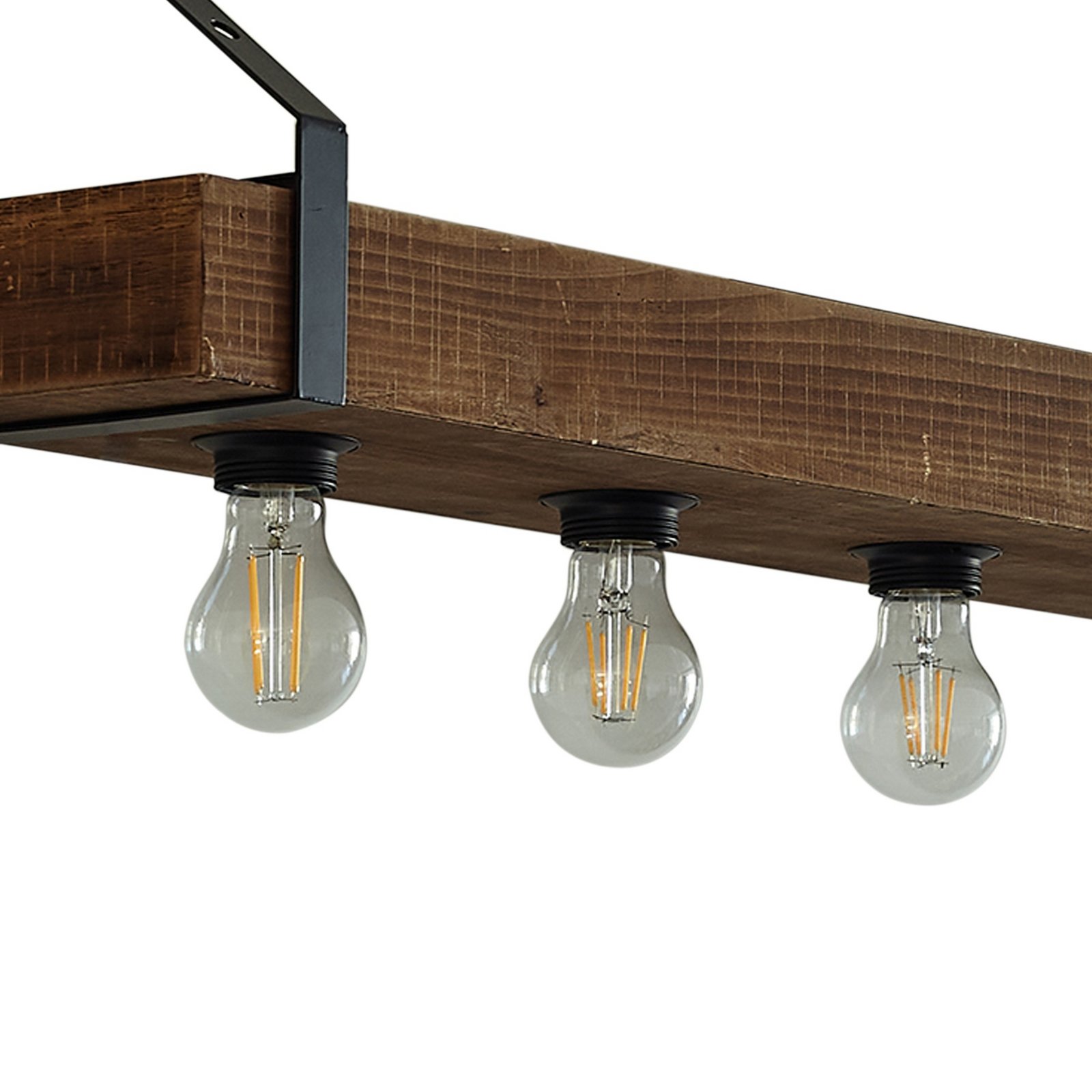 Vatana Applique Murale w/USB Bois - Lindby