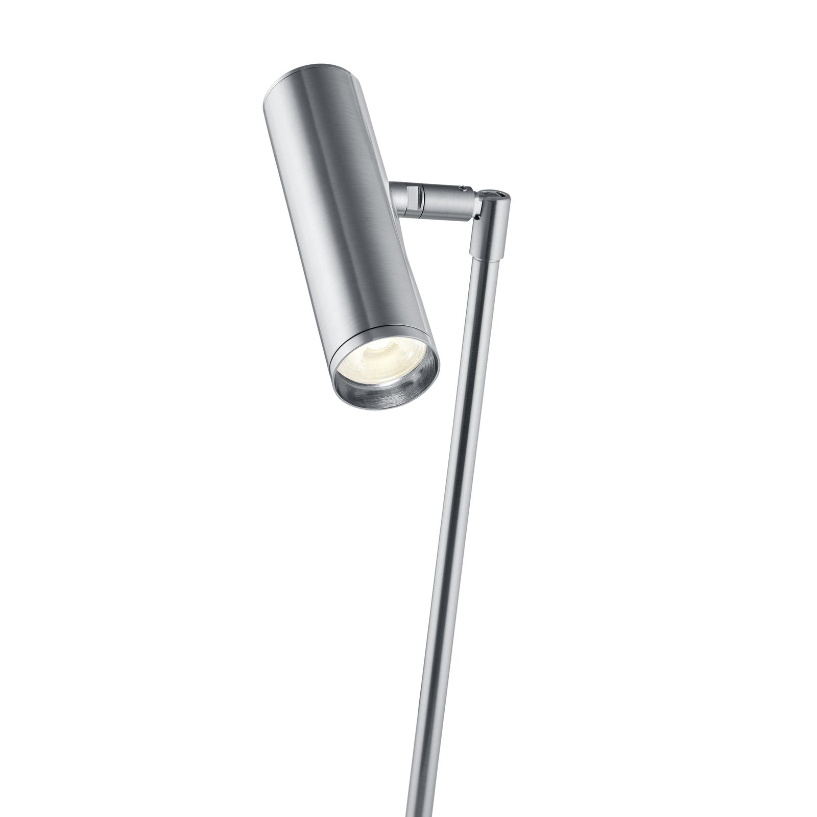 Tom Pro LED-pöytävalaisin, matta nikkeli, korkeus 47 cm, CCT, himmennin