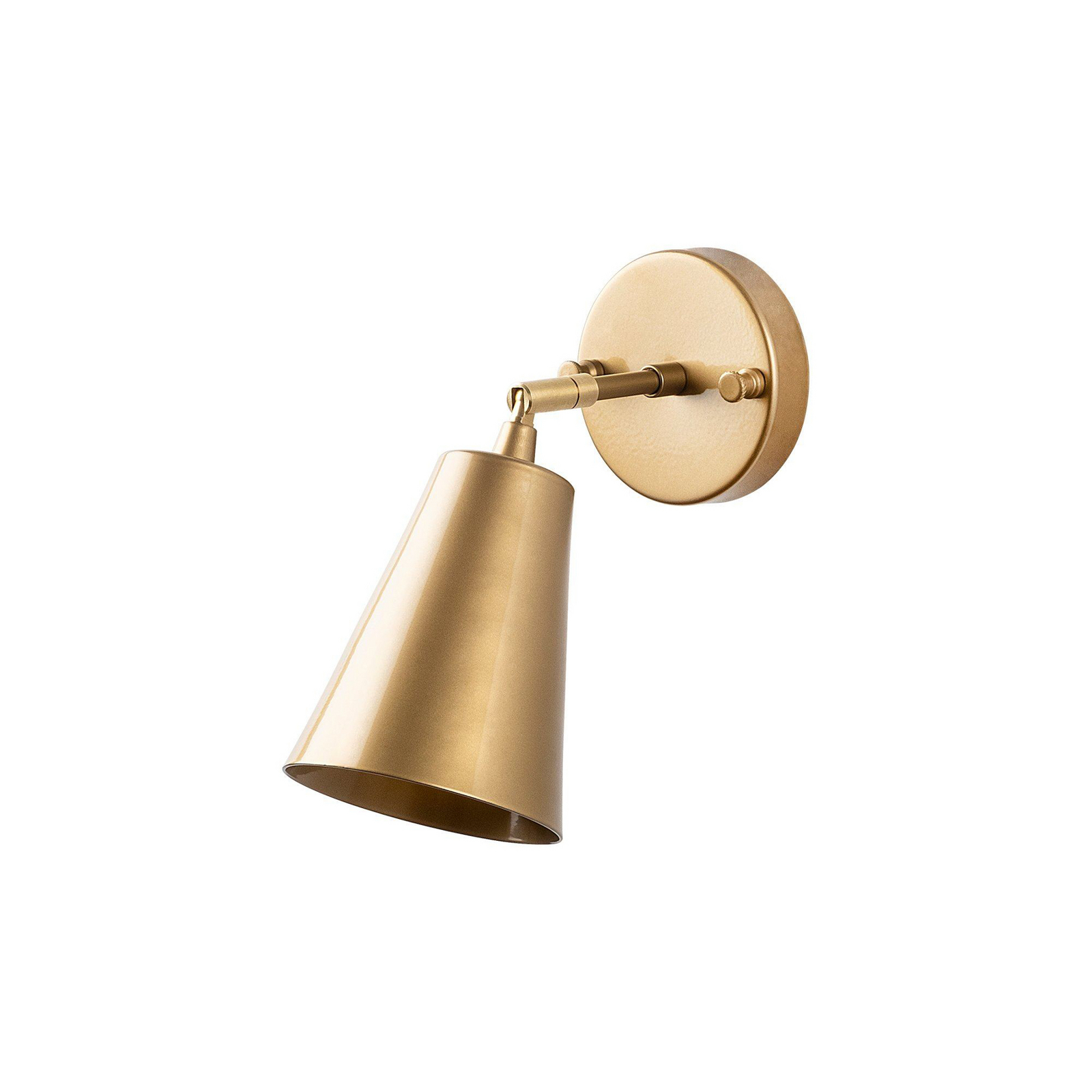 Wandleuchte Evander, goldfarben, Metall, Höhe 21 cm, E27