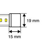 SLC koncovka pro LED-Strip 230V IP65