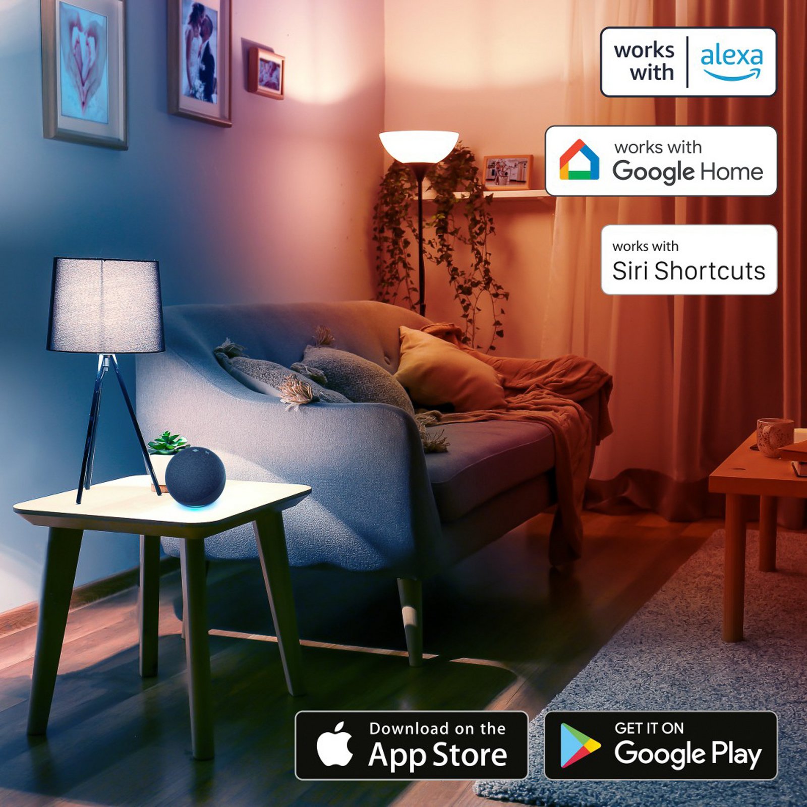 Hama išmanioji elektros lizdų juosta, 4 x 230 V, 4 x USB, WLAN