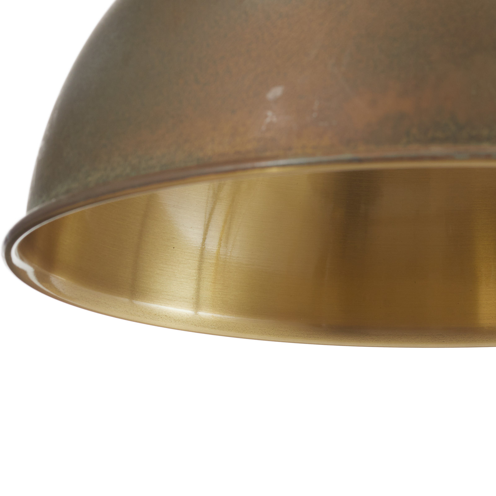 Lámpara colgante Circle 3248.3L, latón antiguo de 3 luces