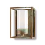 Lampa zewnętrzna Cubic³ 3366 mosiądz antyk/opal