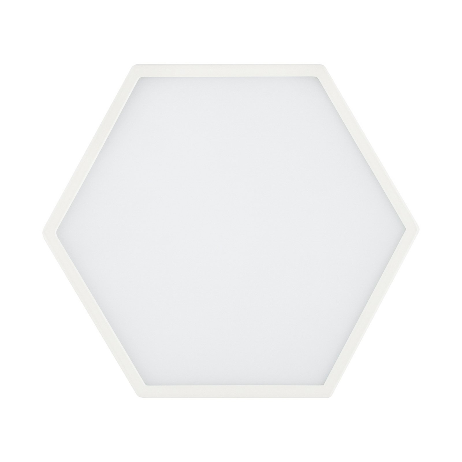 Libre LED ceiling light, cream white, steel, 3,000 K