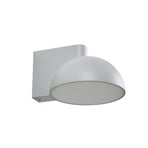 Velira LED buiten wandlamp, metaal, IP54, lichtgrijs - Lucande