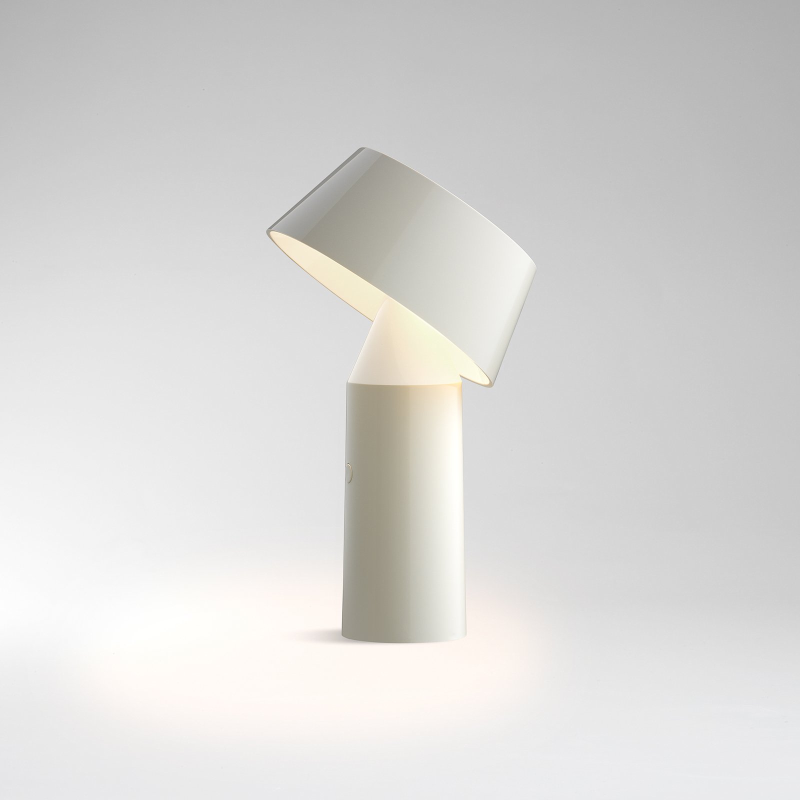 MARSET Bicoca de mesa LED con batería blanco perla
