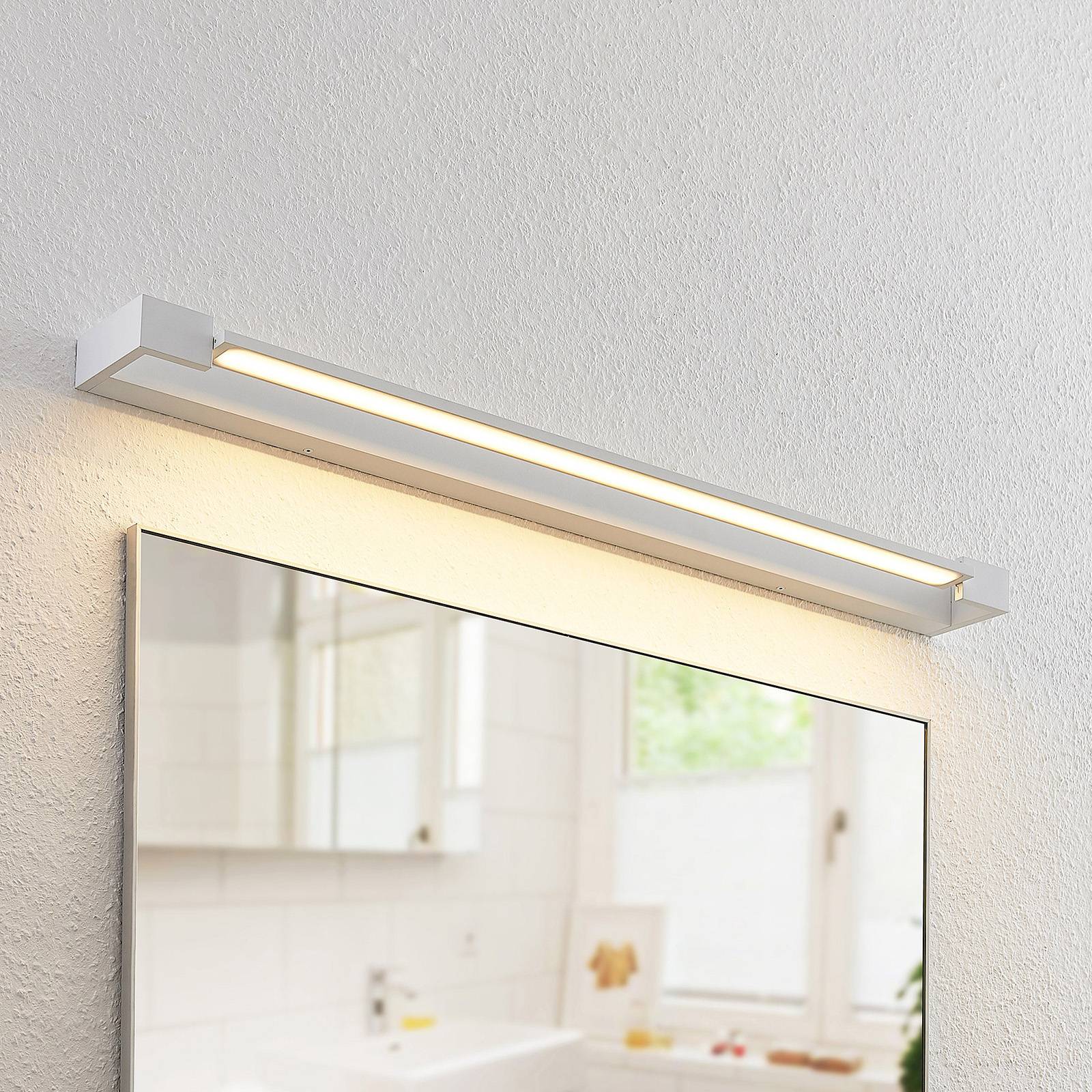 Arcchio LED kinkiet do łazienki Jora, 90 cm, biały, metal, IP44