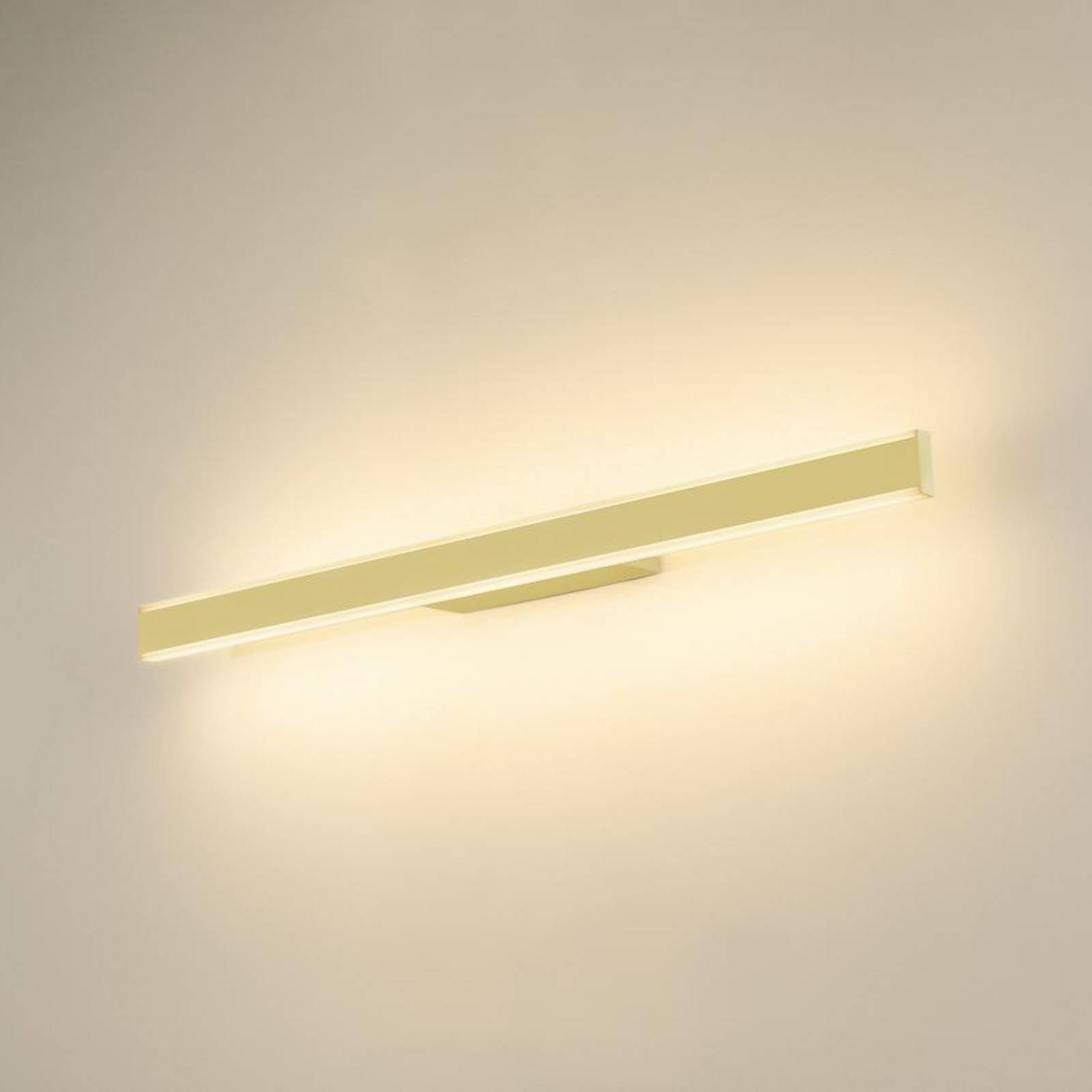 SLV Kinkiet LED do łazienki One Linear, 70 cm, kolor mosiężny