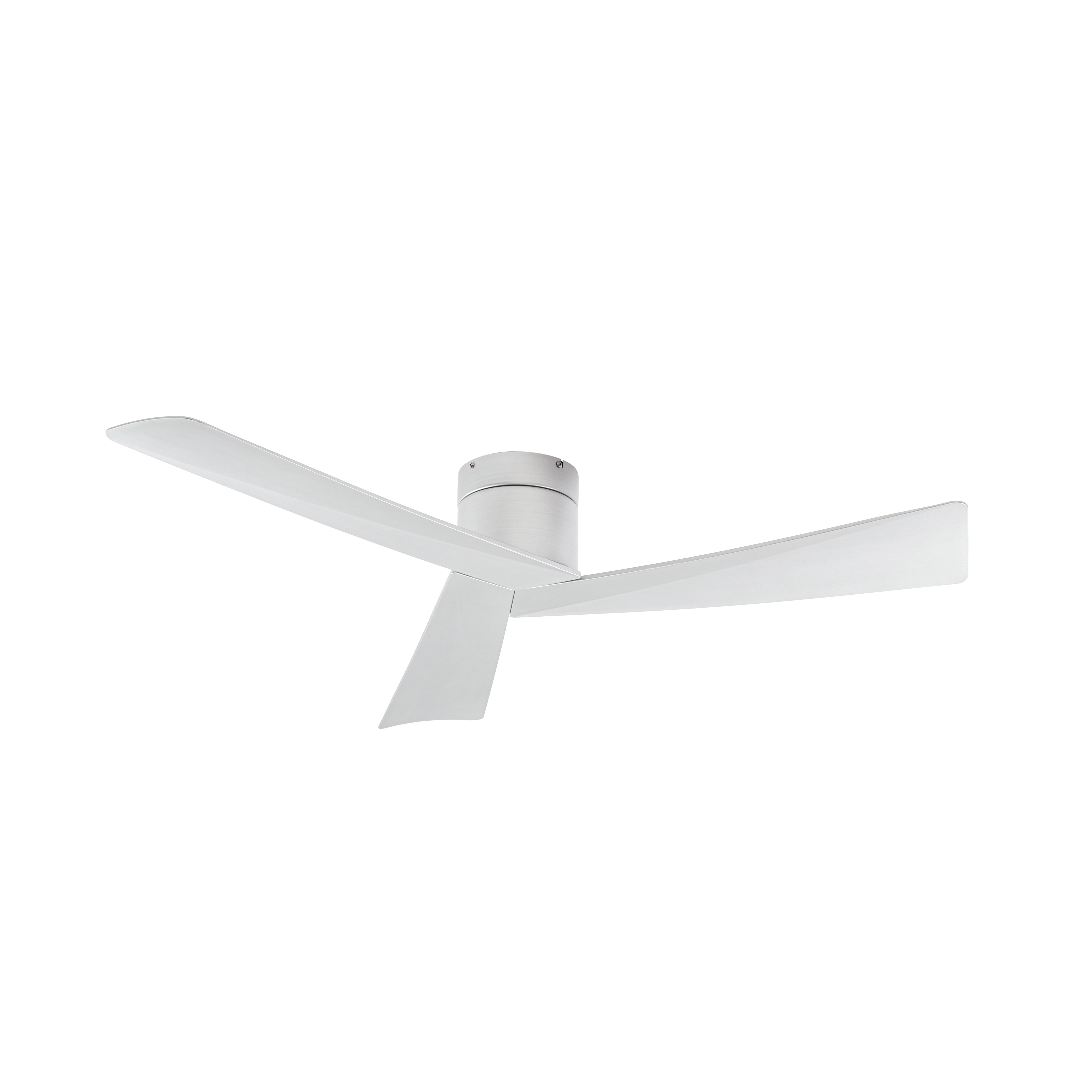 Ventoro ceiling fan, silver, metal, Ø 132 cm - Lucande