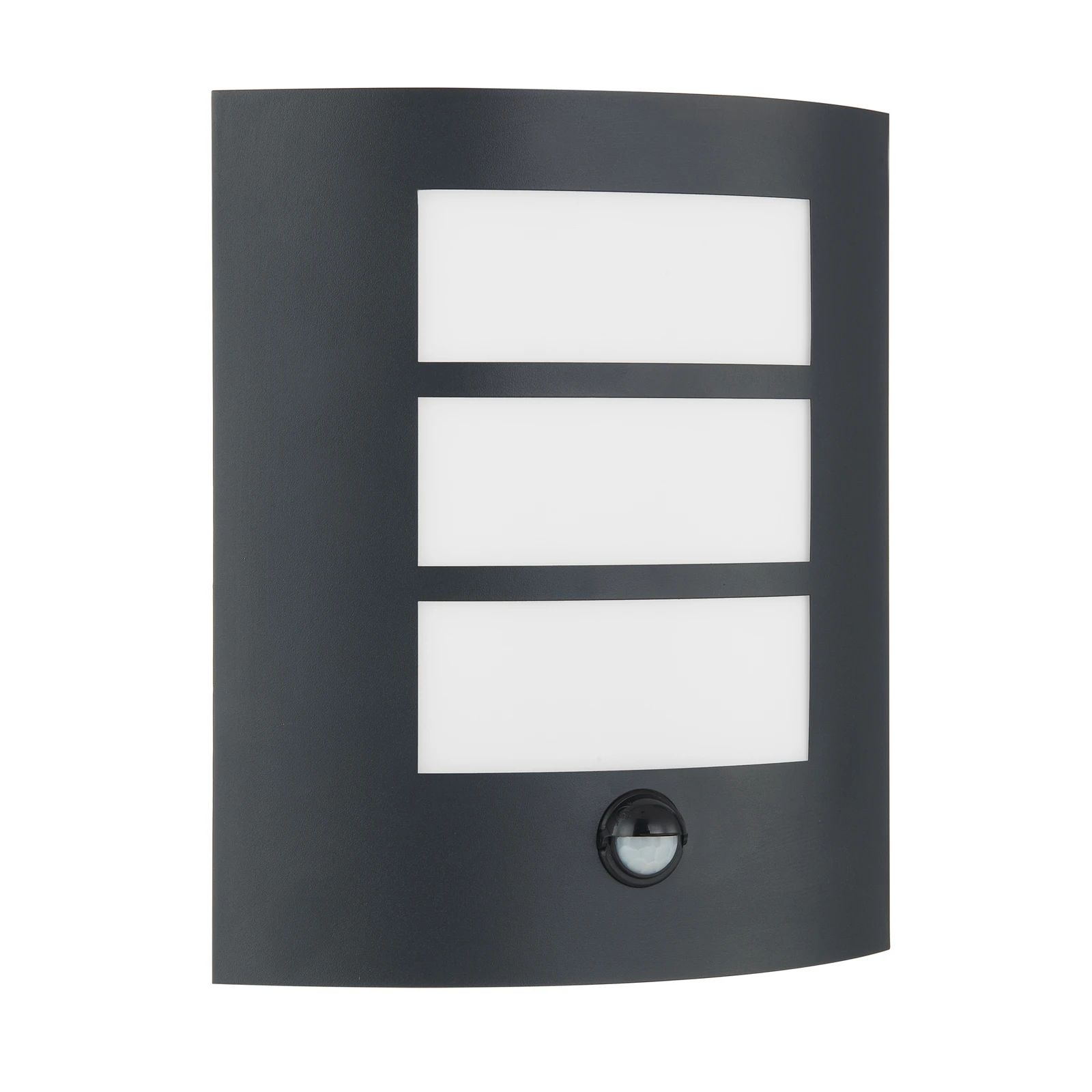 Lindby Außenwandlampe Vimal, Sensor, E27, 26 cm, Aluminium