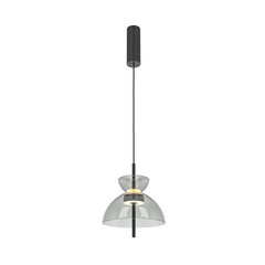 Maytoni Bangkok, rummun muotoinen, vaaleanharmaa, Ø 25 cm, lasia