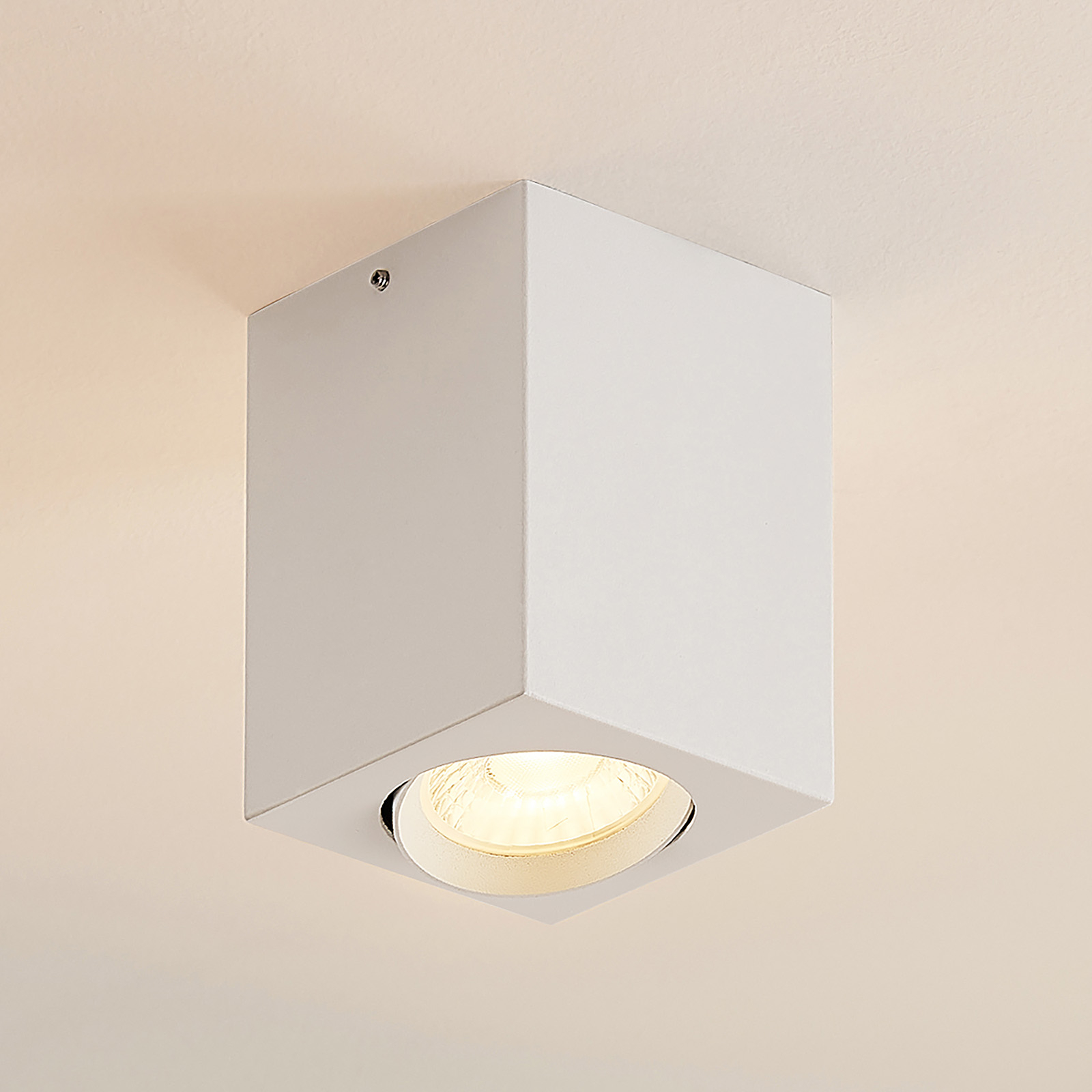 Arcchio Basir LED plafondspot in wit, 4,8W