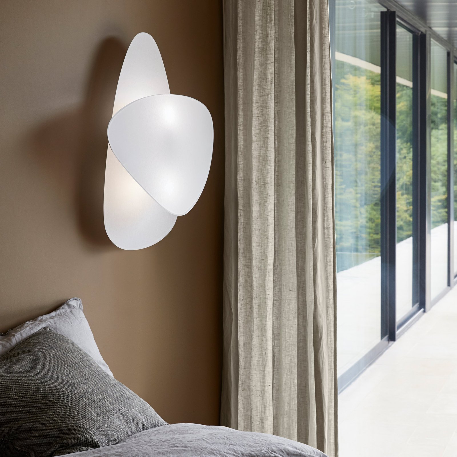 Screen Wandlampe, 77 cm hoch, weiß, Papier, E27 - MARKET SET Screen Wandlampe, 77 cm hoch, weiß, Papier, E27 - MARKET SET