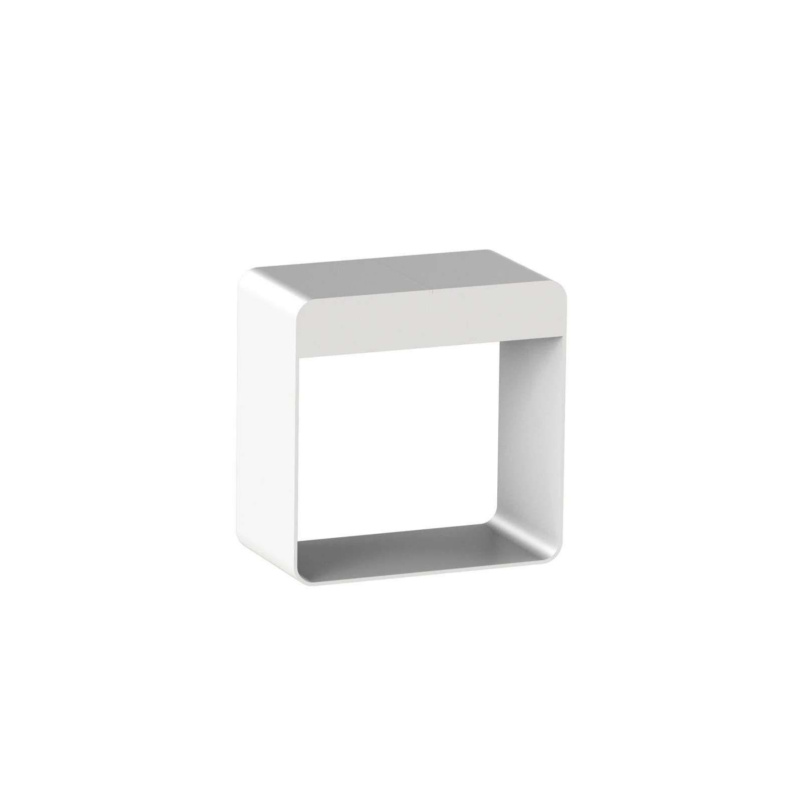 Dama LED-bordlampe, hvit, aluminium, ABS