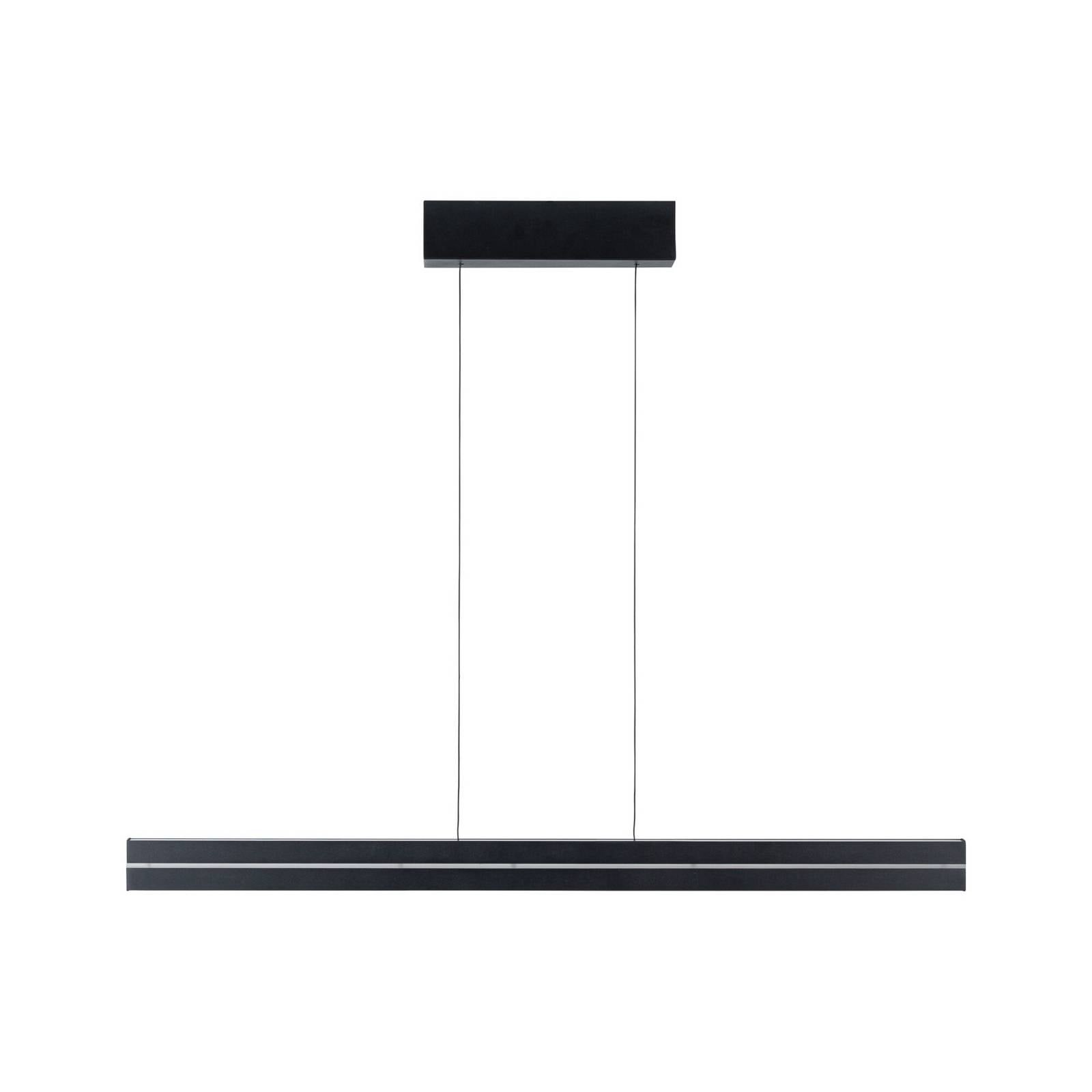 Paulmann LED-Pendellampe Raiko, schwarz, 100 cm, RGBW, dim.