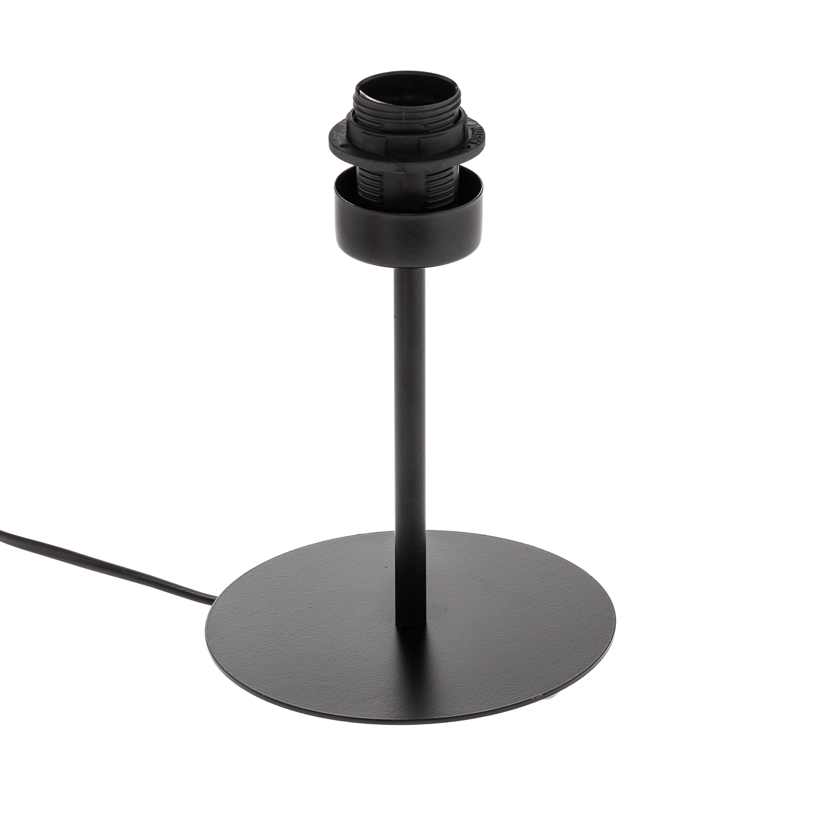 Lámpara de mesa Arden sin pantalla negro alto 24cm