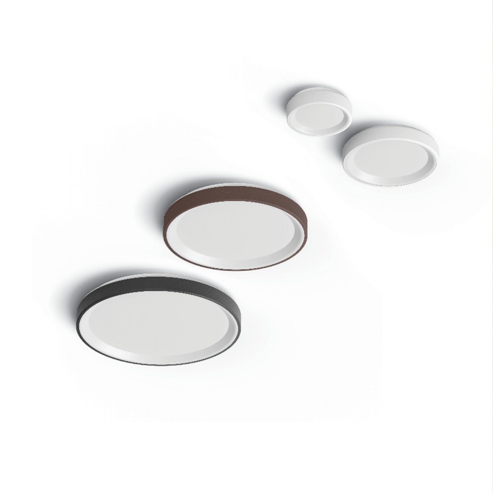 LED wandlamp Iside, wit, metaal, Ø 35 cm, IP40