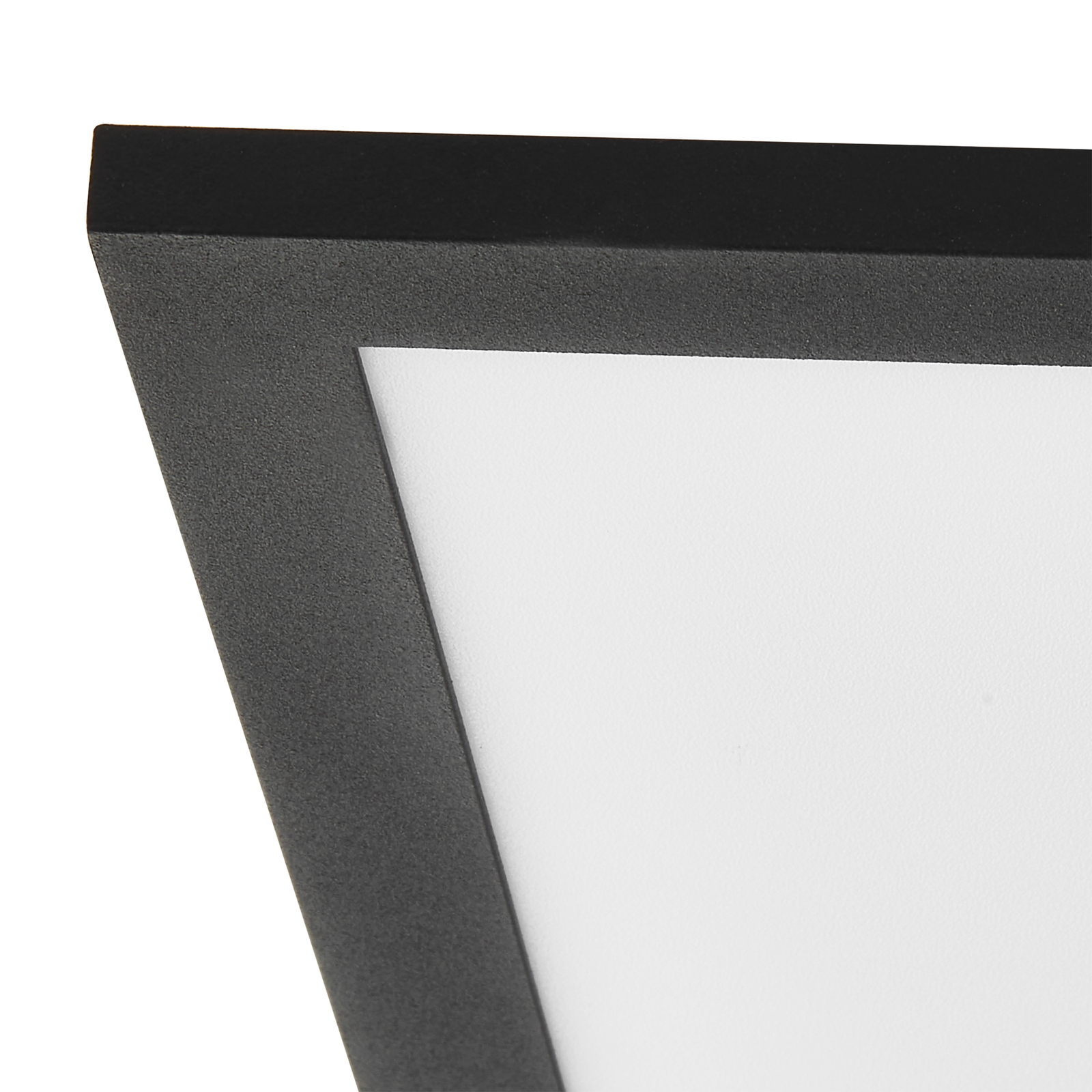 Lindby LED-Panel Lamin, schwarz, 120cm, CCT, dimmbar, Remote