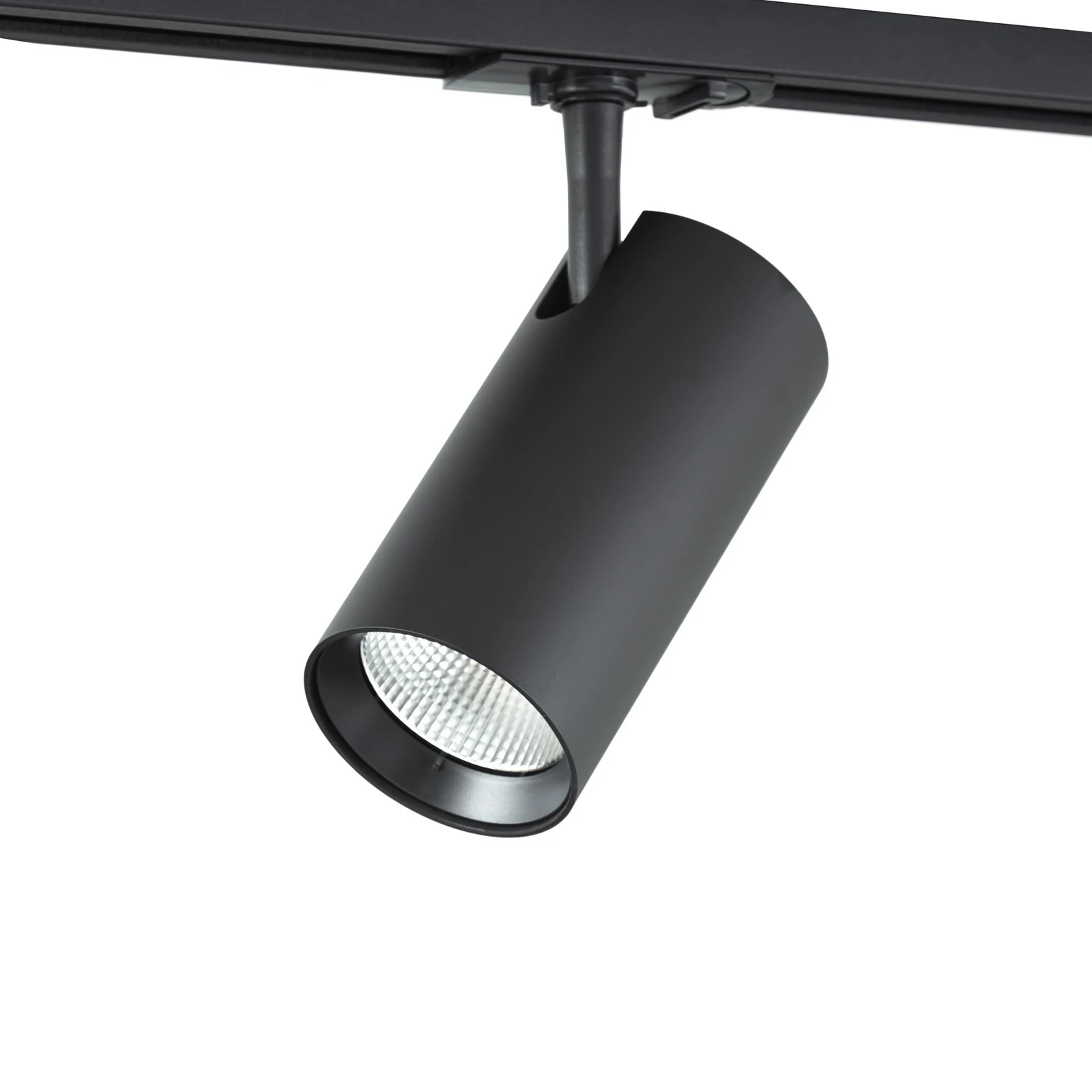 Reflektor szynowy LED Lindby Linaro, czarny, Ø 7 cm, aluminium, CCT