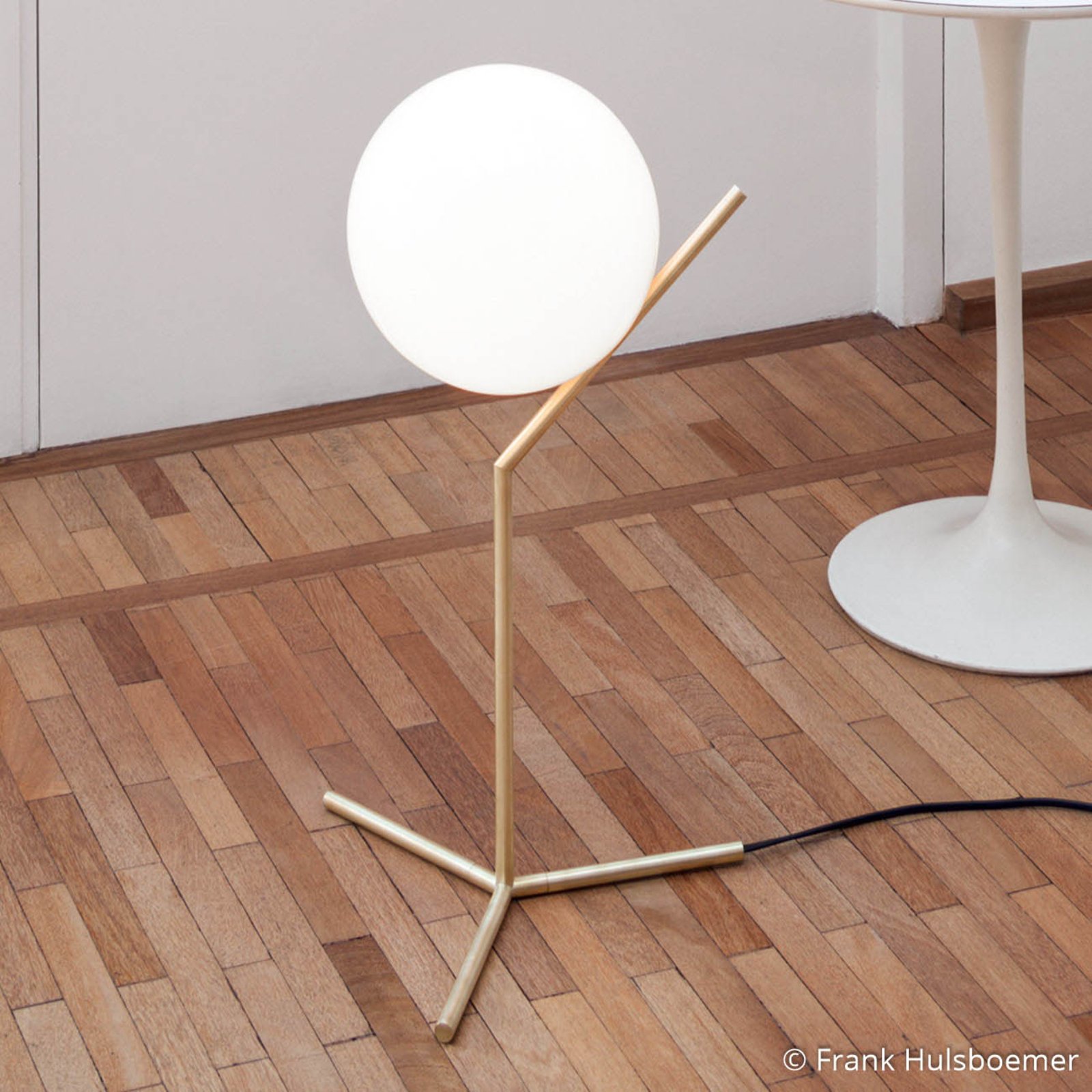 FLOS IC T1 high table lamp, brushed brass