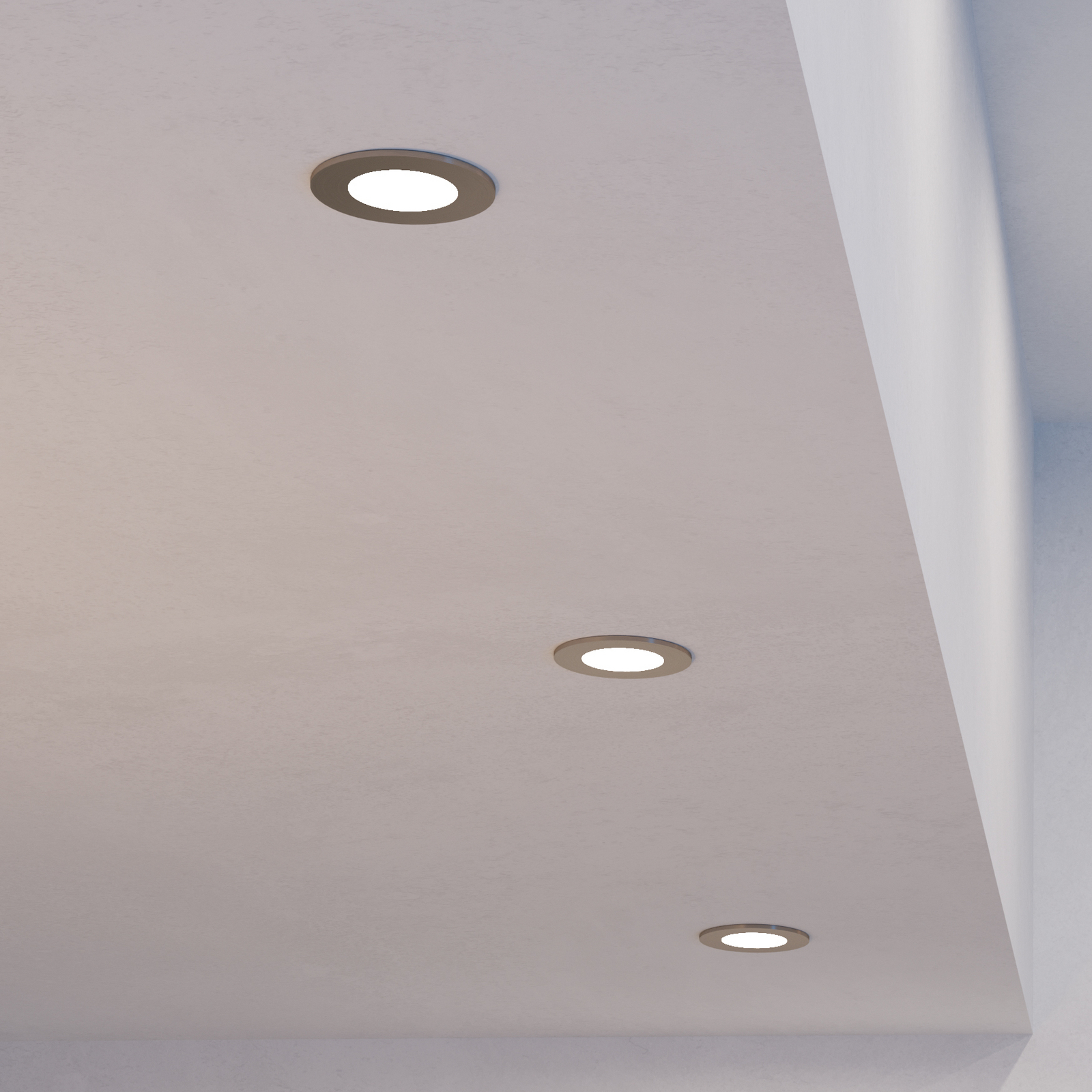 EGLO connect lámpara empotrable LED Fueva 6-Z, gris, juego de 3