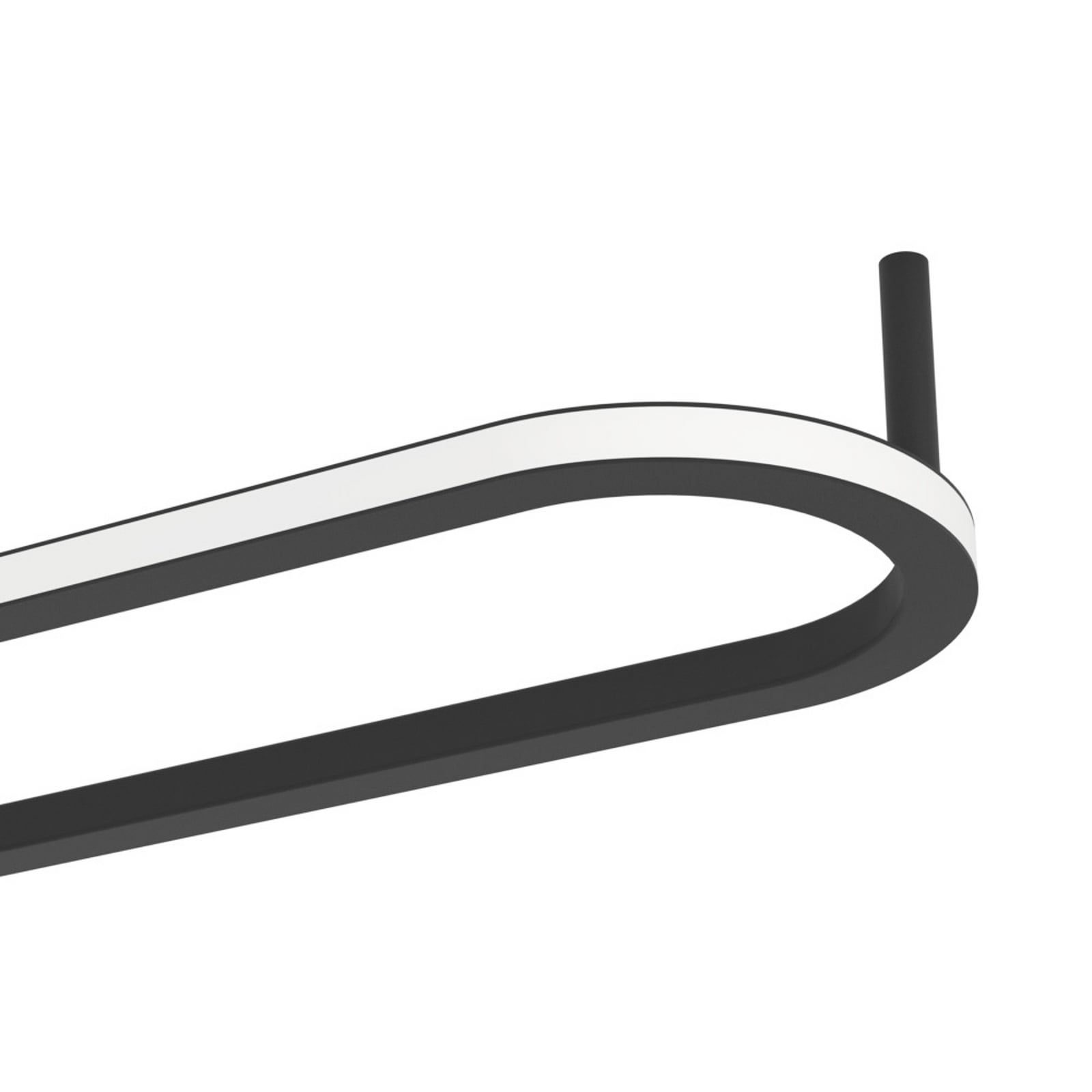 Plafonnier LED EGLO COLLECORVINO, noir, longueur 50 cm, CCT Plafonnier LED EGLO COLLECORVINO, noir, longueur 50 cm, CCT
