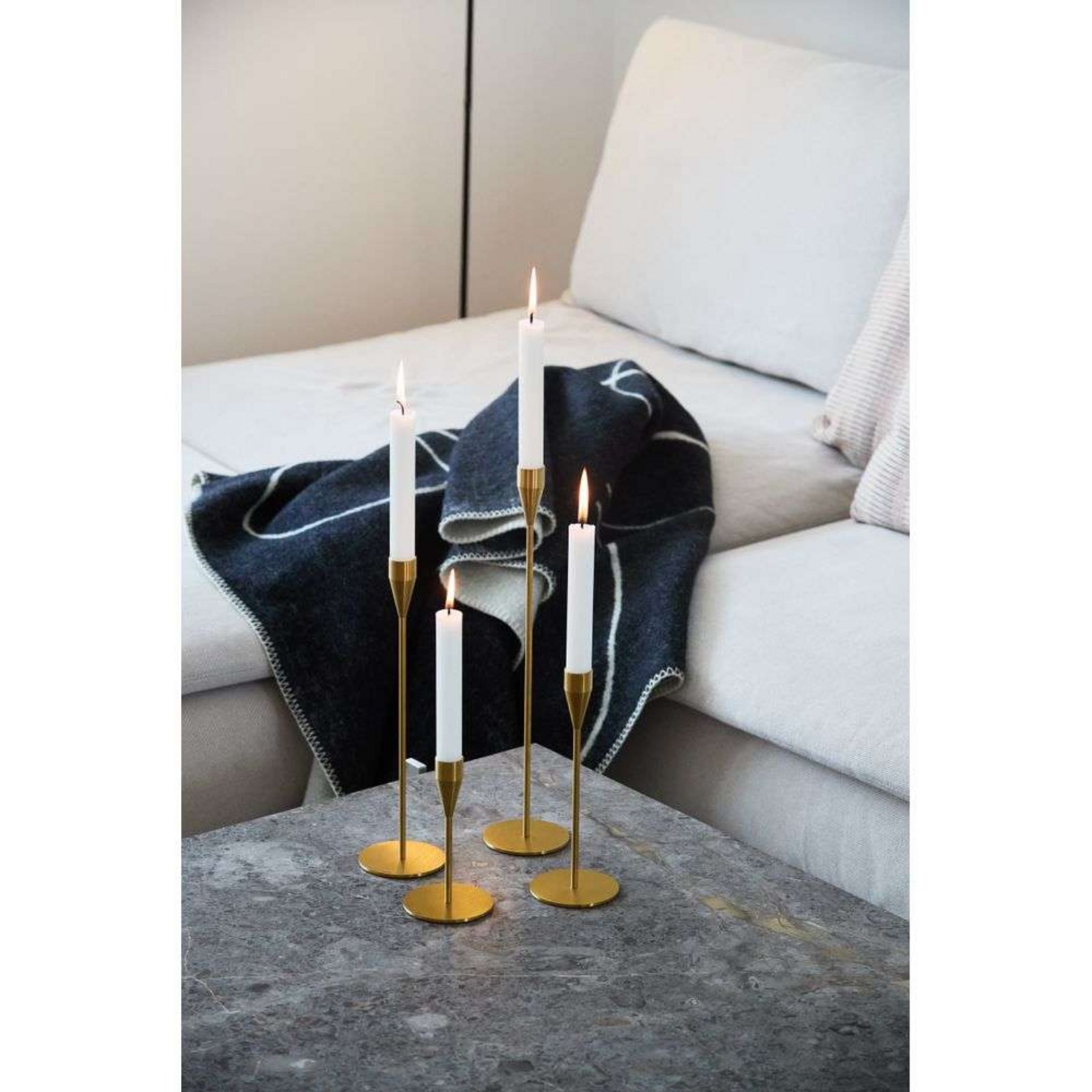 Mars Candle Holder H14 Brass - Piet Hein