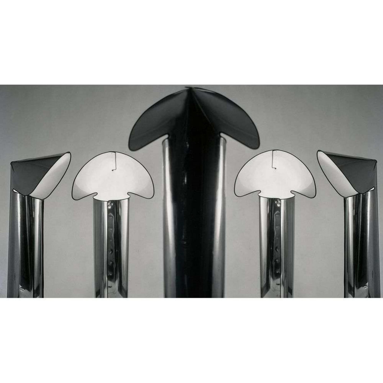 Chiara F Stehleuchte Stainless Steel FLOS - Wohnzimmer - Metall