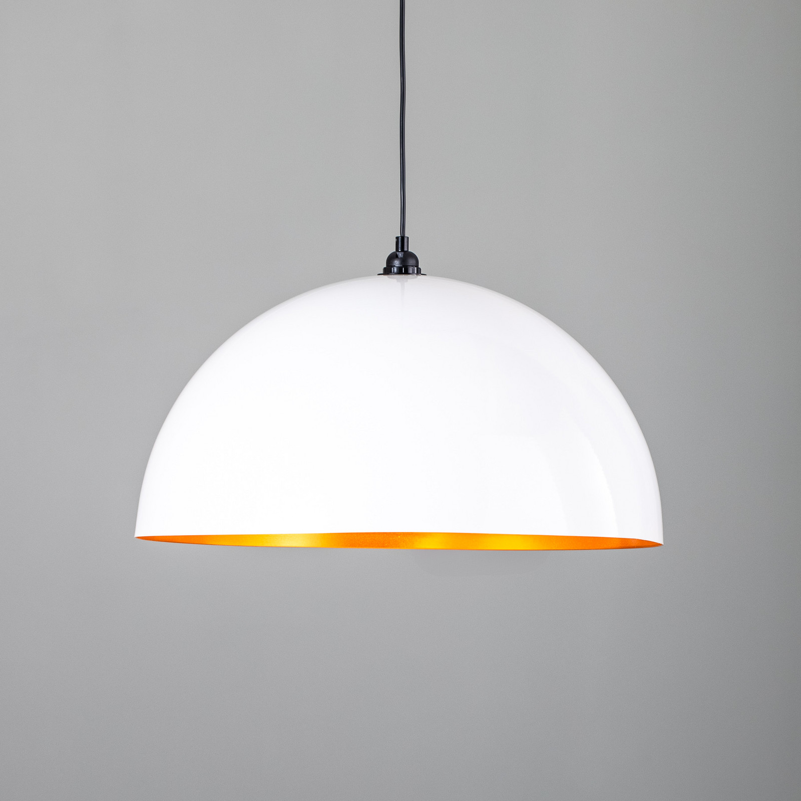 Opviq Berceste 236-S lampă suspendată Ø60cm alb/auriu - Camera de zi / sufragerie - alb auriu - Metal