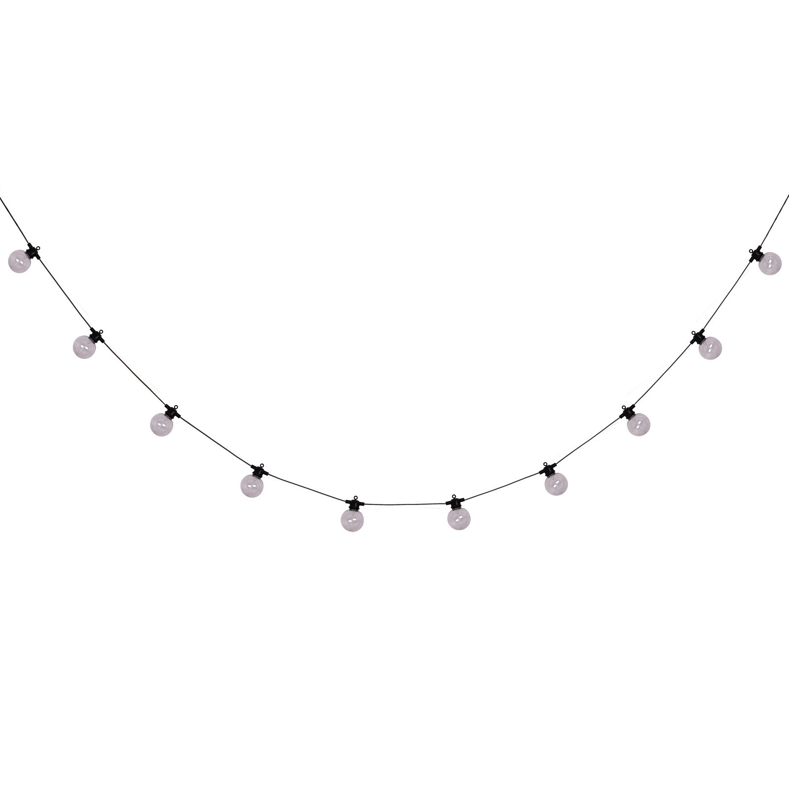 LED-Solar-Lichterkette CADENA, RGB, schwarz, 10-flg., 10 m
