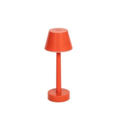 Lindby LED-es újratölthető lámpa Gaja, piros, USB, IP44, RGBW, dimmelhető