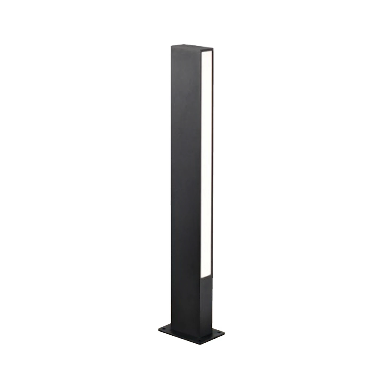 LED podlahové svietidlo Lir, výška 60 cm, tmavošedý kov