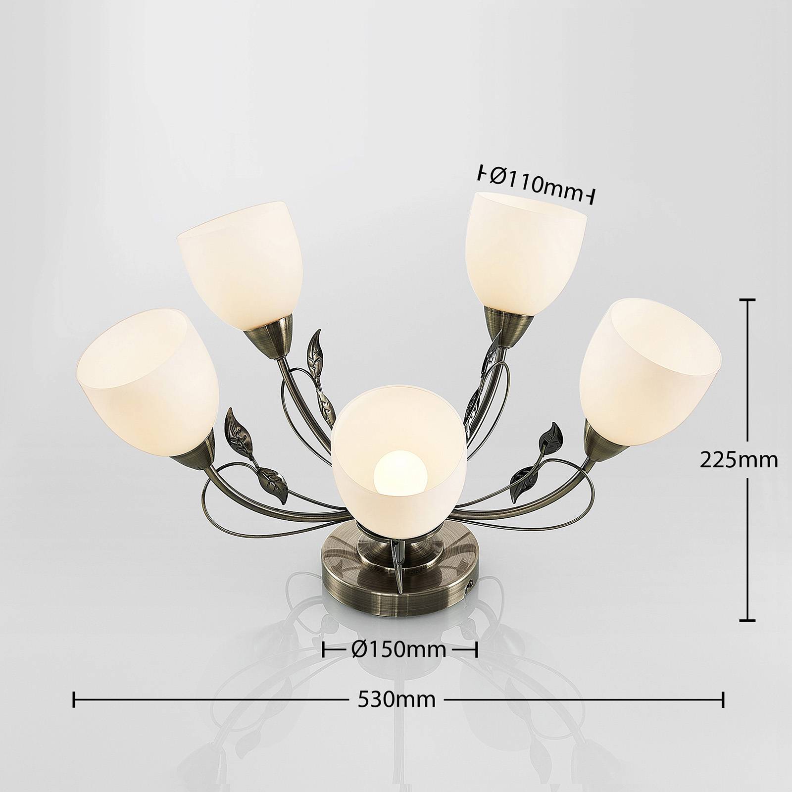 Lindby Thaddeus lampa sufitowa, 5-pkt., 31 cm