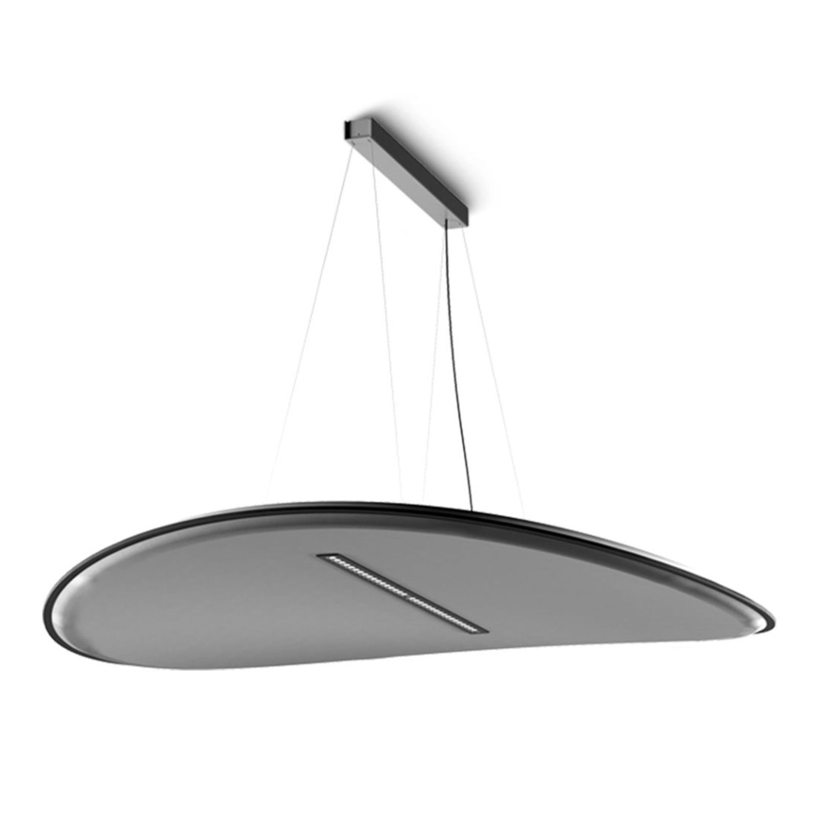 Derby LED hanging lamp, dark light filter, grey