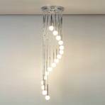 Talisa Hanging Light Chrome-Plated with Opal Glass