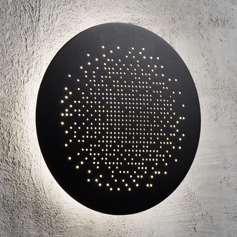 Stemningsfull LED-vegglampe Hunt Ø, 19 cm