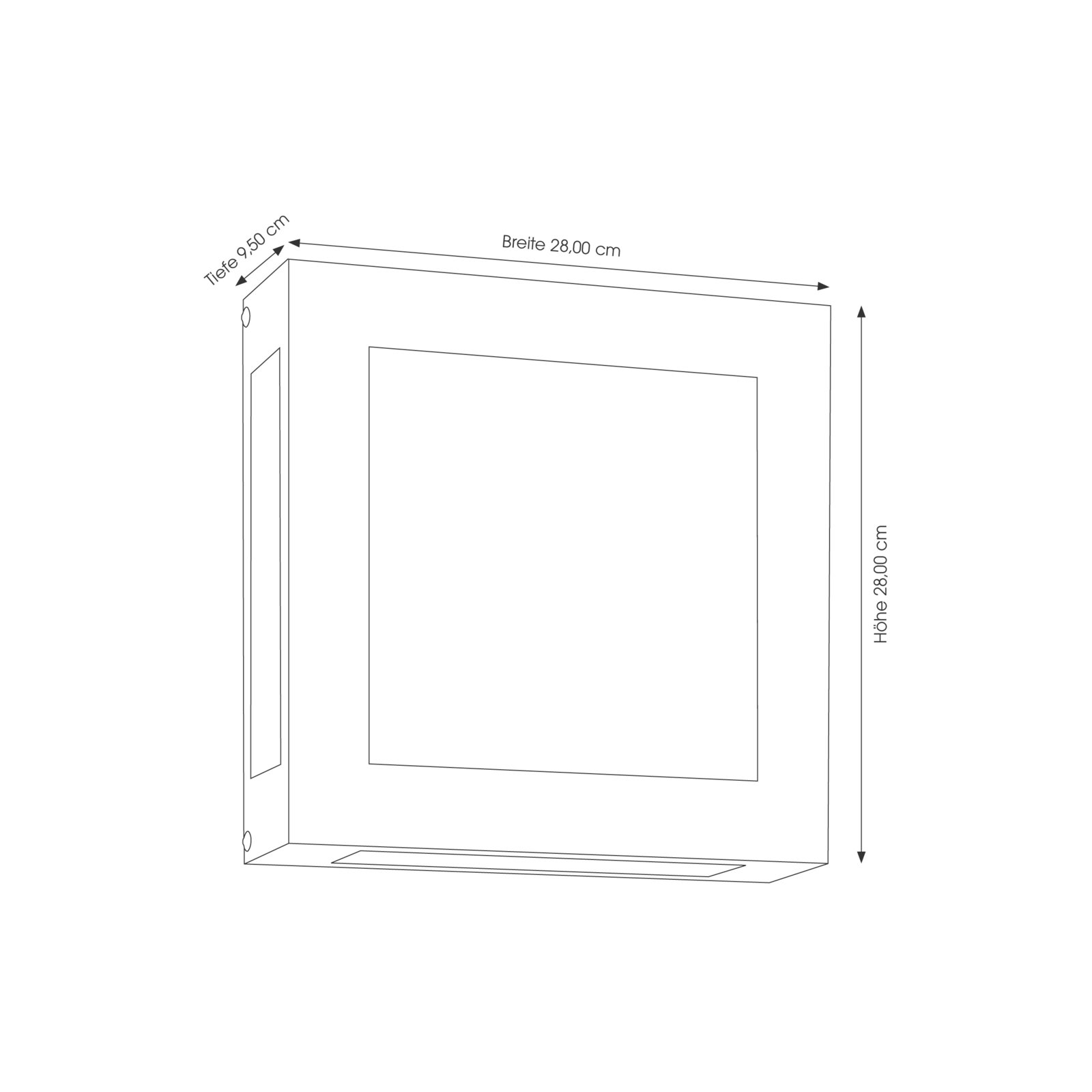 Applique d'extérieur LED Aqua Legendo, acier inox