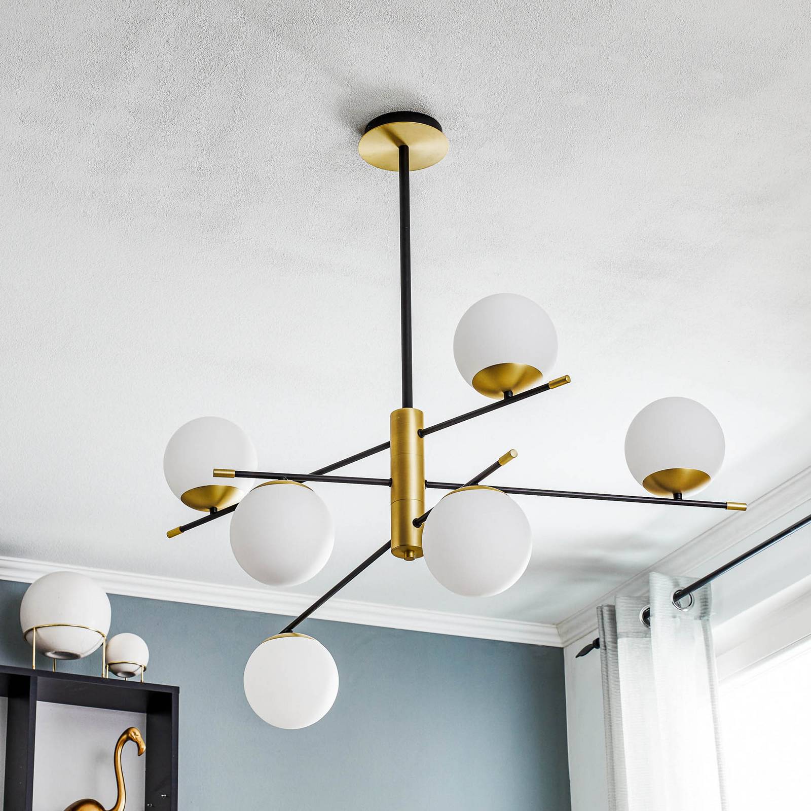 Lampa wisząca Nostalgia, 6-punktowa