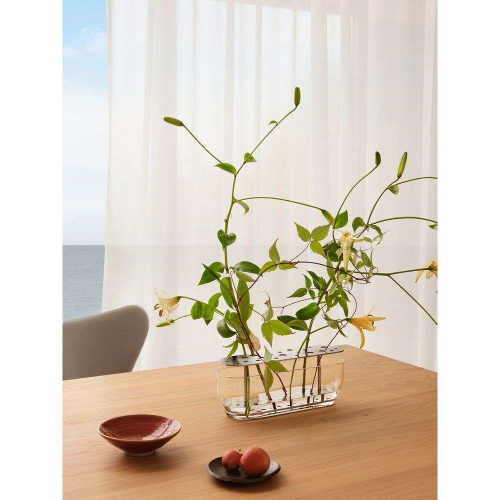 Ikebana Vase Long Stainless Steel - Fritz Hansen