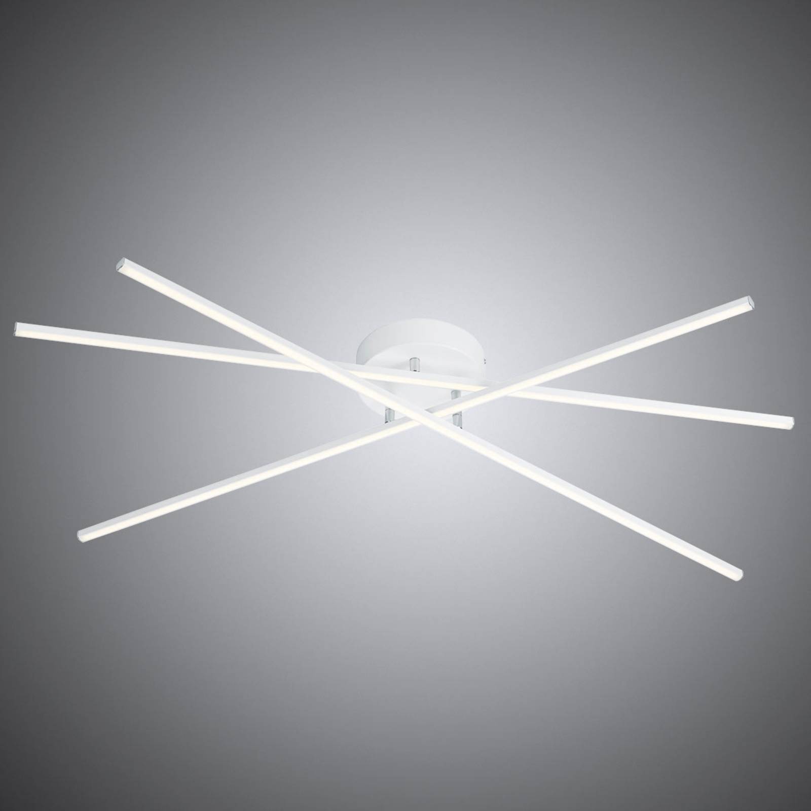 Witte LED plafondlamp Tiriac met switchdim-functie
