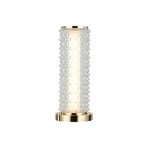 Irma LED table lamp, gold-coloured/clear