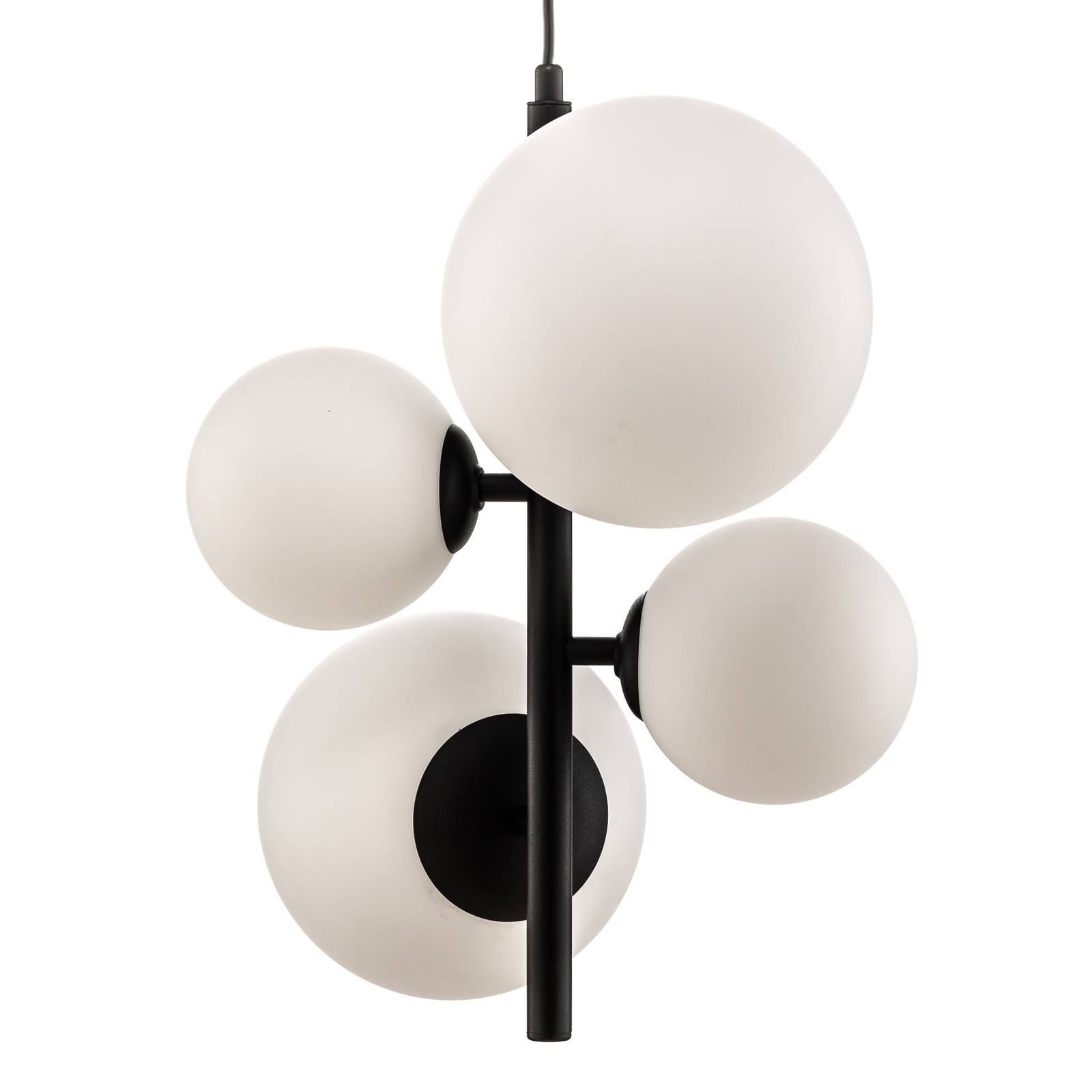 Lampa wisząca Bloom, 4-punktowa, czarna