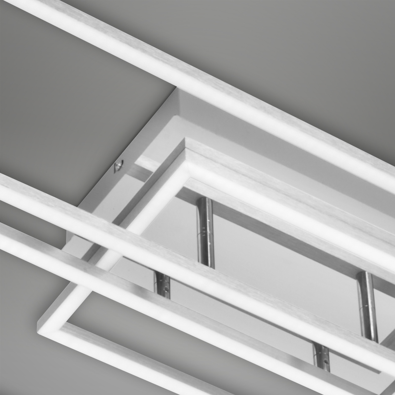 Φωτιστικό οροφής LED Πλαίσιο, τηλεχειριστήριο, CCT, χρώμιο