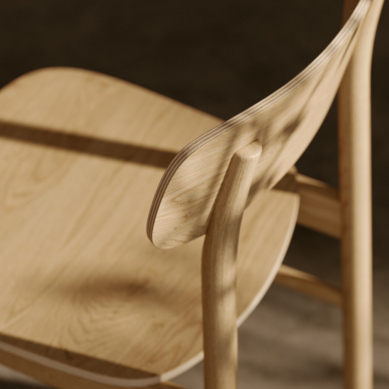 Chaise Soma, bois clair, hauteur 79 cm, chêne - Woud Chaise Soma, bois clair, hauteur 79 cm, chêne - Woud