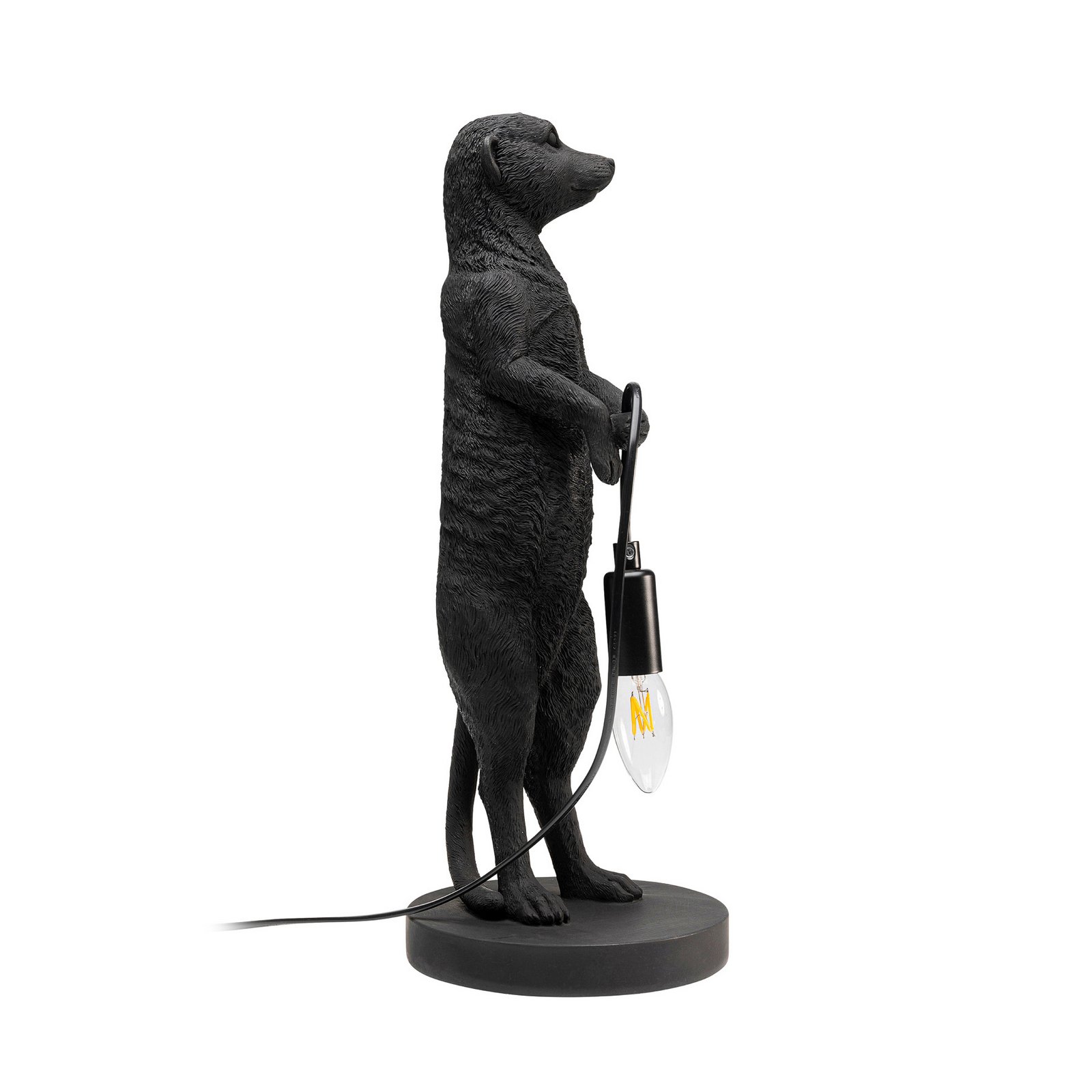 KARE Tischleuchte Animal Meerkat, schwarz, 50 cm, E14 KARE Tischleuchte Animal Meerkat, schwarz, 50 cm, E14