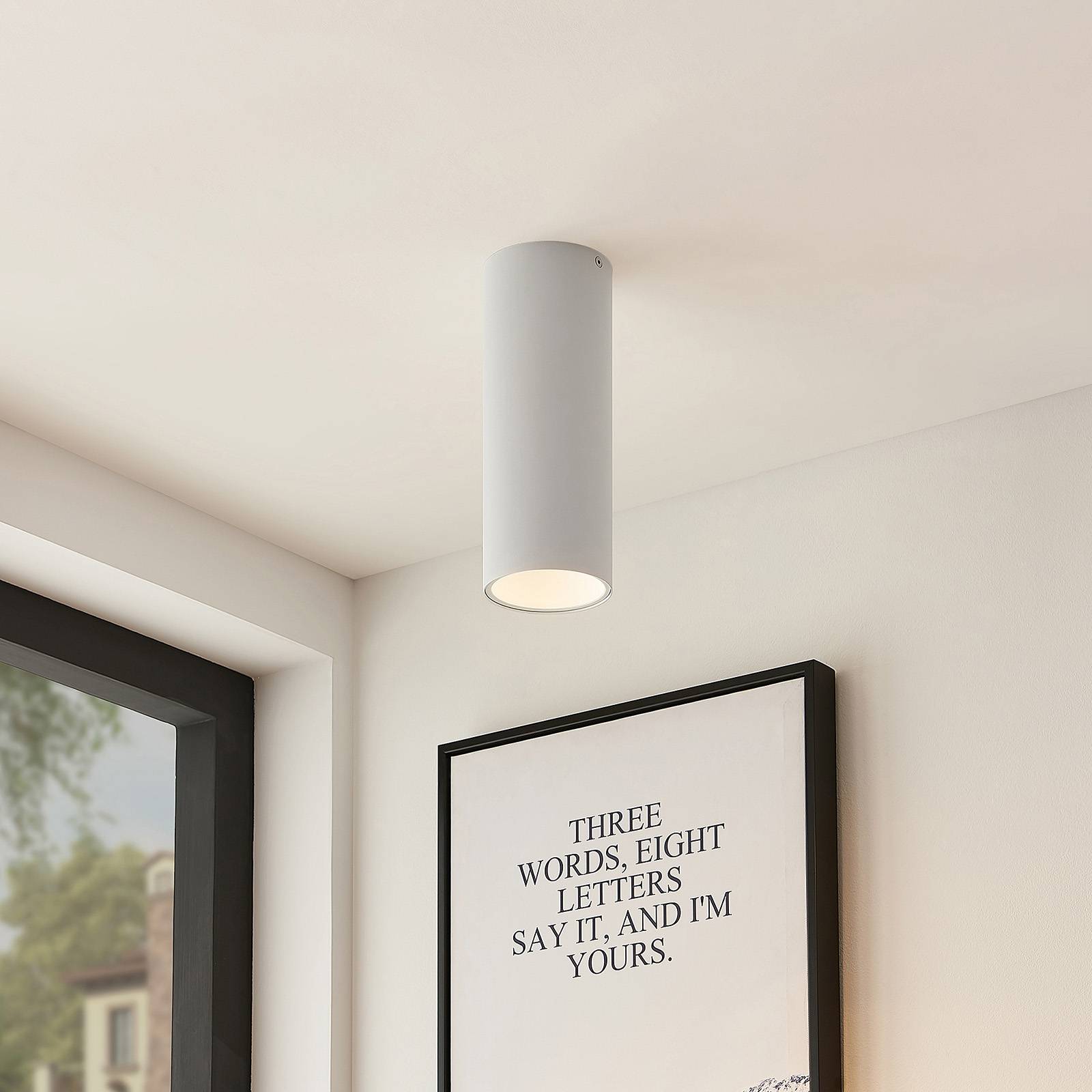 Arcchio Hinka lampa sufitowa okrągła 25,4 cm biała